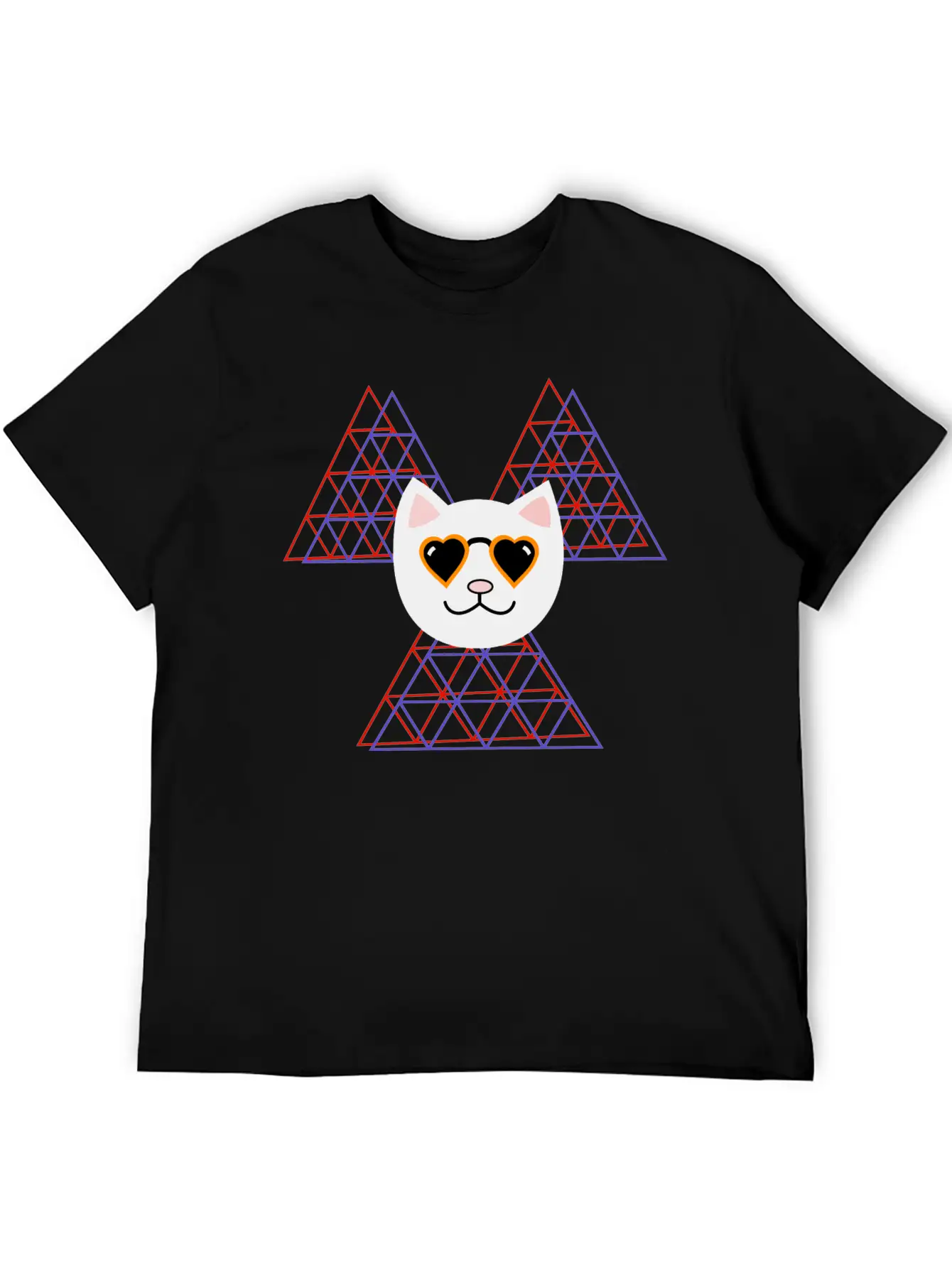 3D Space COOL FUNNY Cat Unisex Casual T-Shirt – Clean Design For Daily Comfort