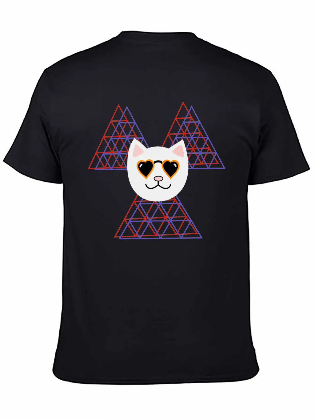 3D Space COOL FUNNY Cat Unisex Casual T-Shirt – Clean Design For Daily Comfort