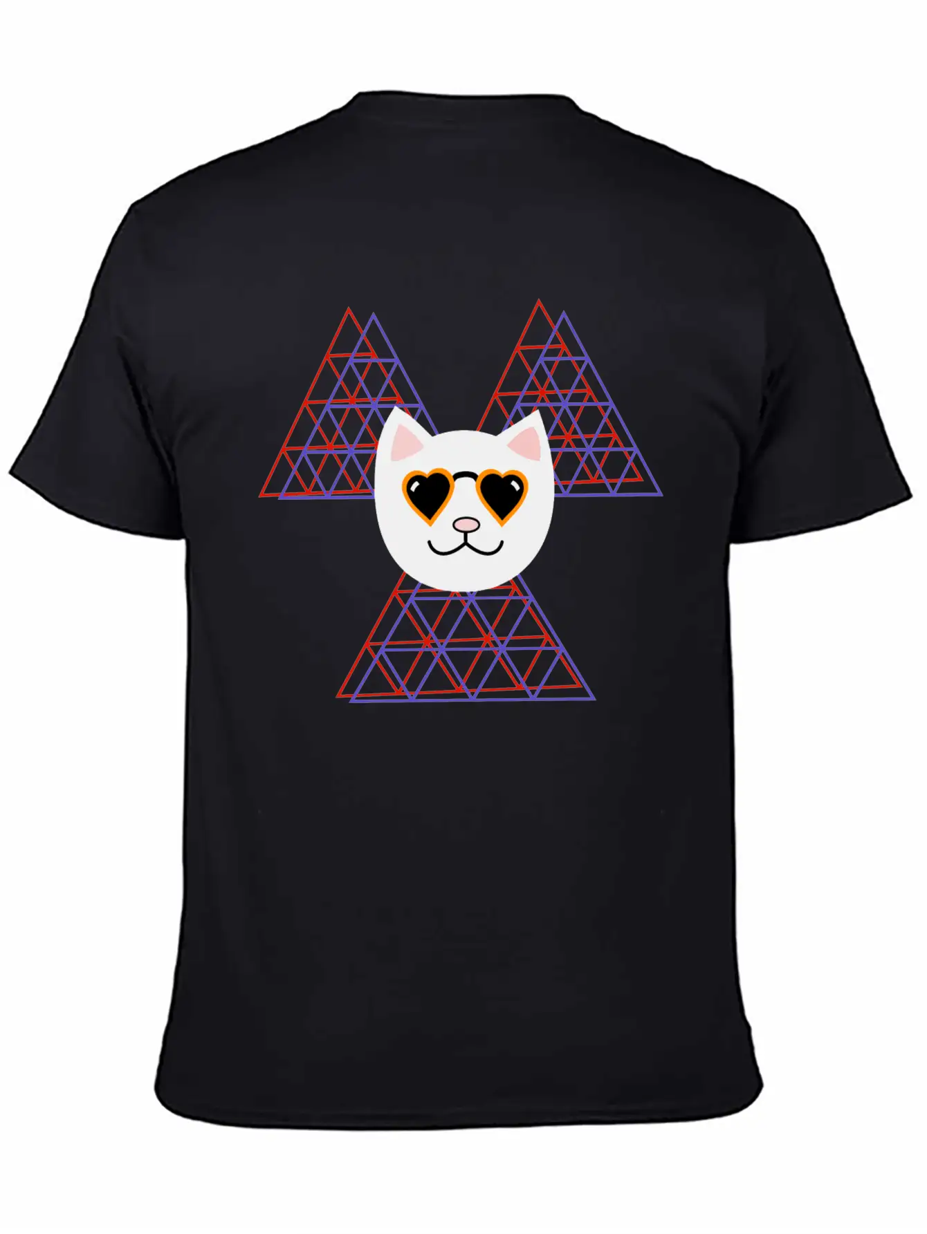 3D Space COOL FUNNY Cat Unisex Casual T-Shirt – Clean Design For Daily Comfort