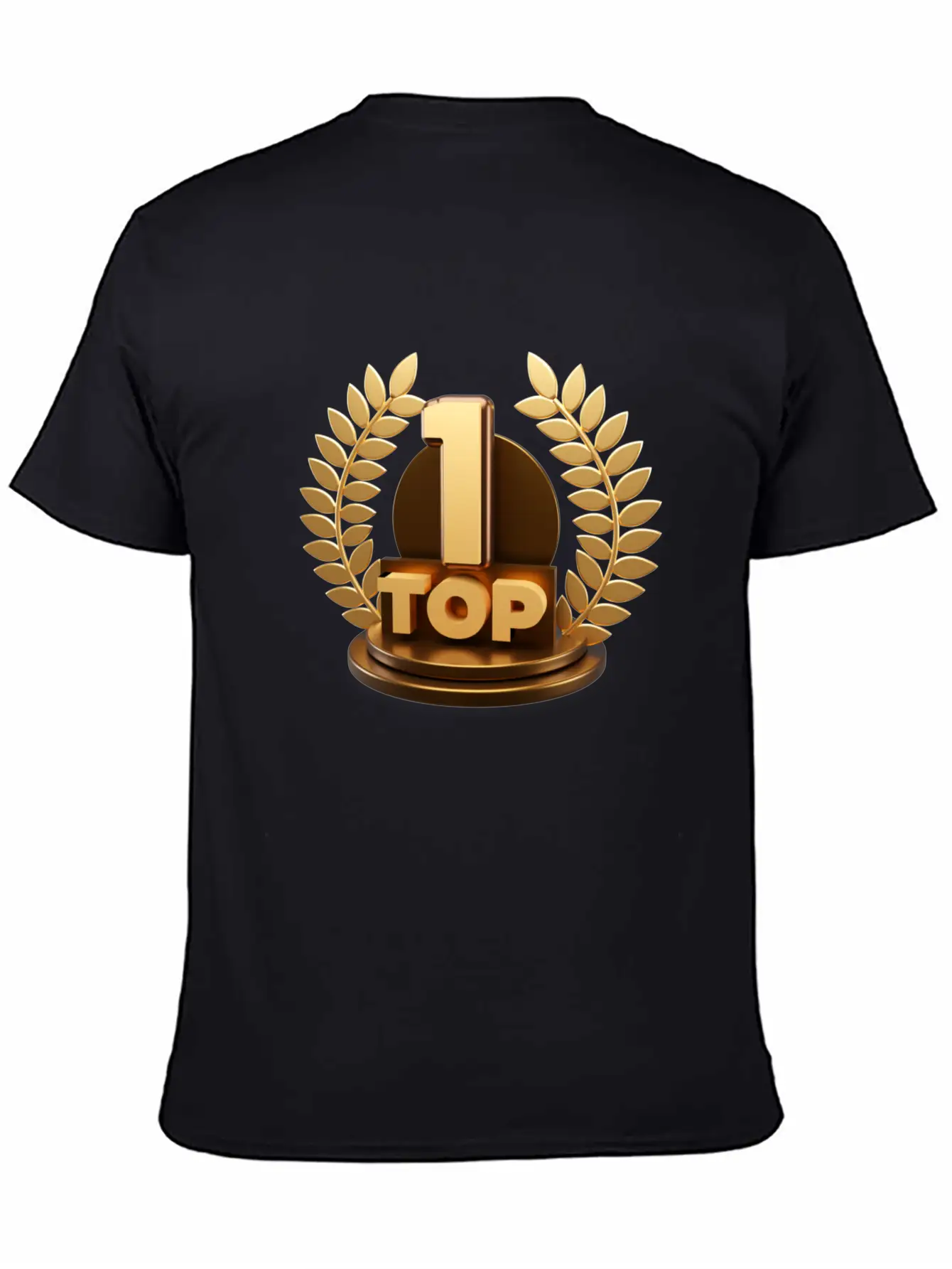 3d Top Trophy For First Winner Design Breathable Soft Cotton T-Shirt – Timeless Casual Look