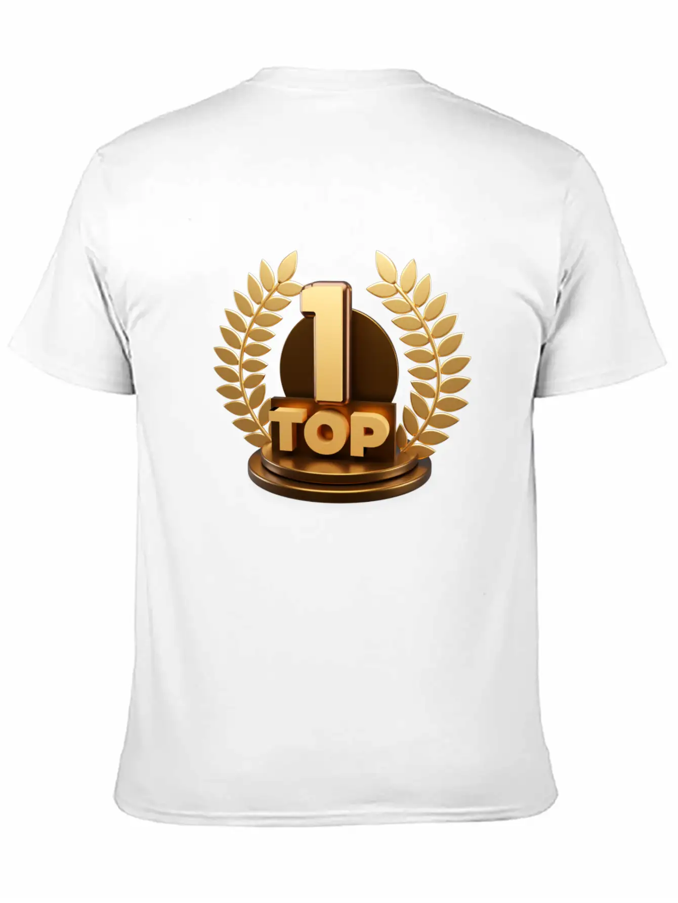 3d Top Trophy For First Winner Design Breathable Soft Cotton T-Shirt – Timeless Casual Look