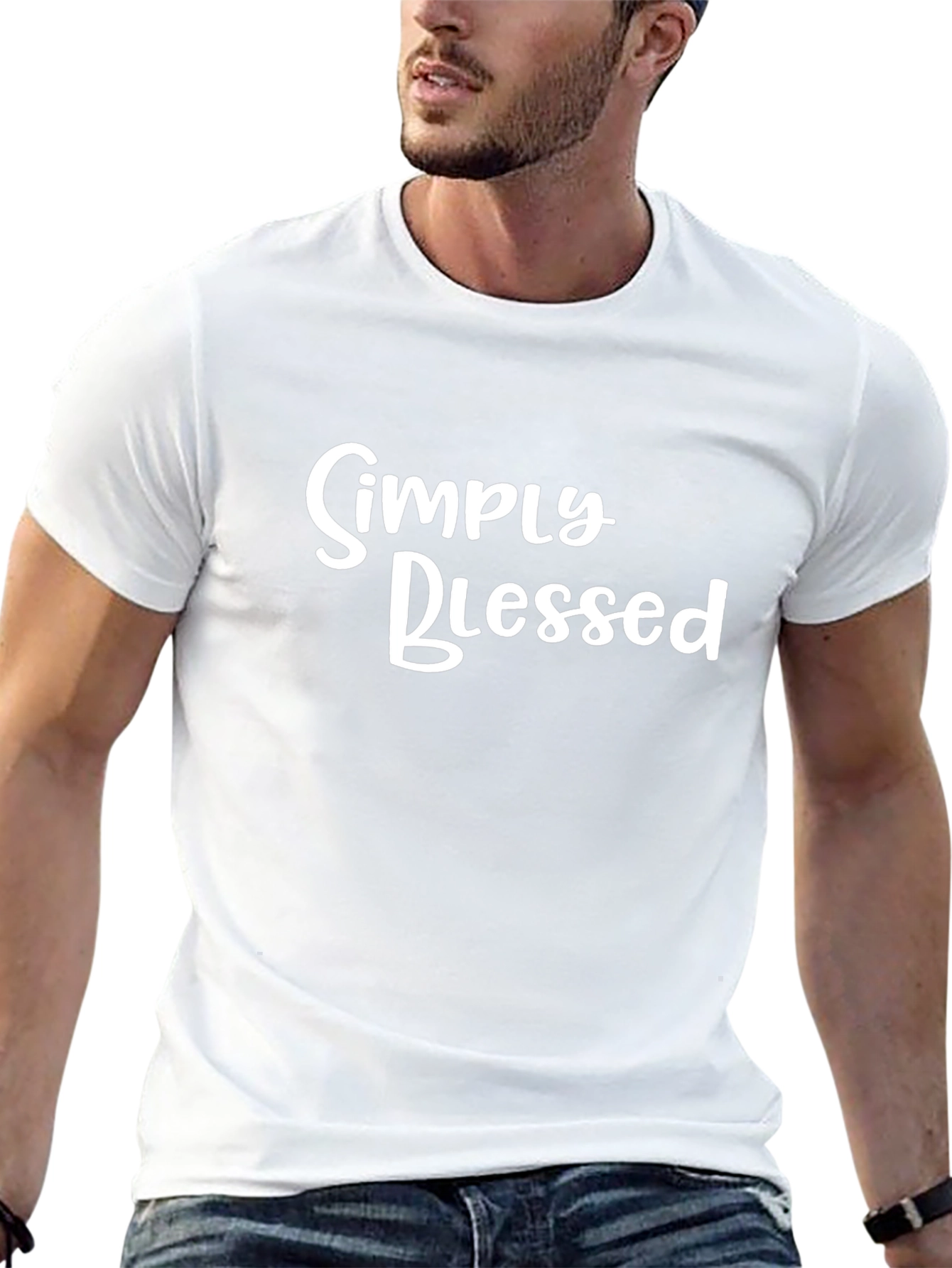 Simply Blessed Black Graphic Tee