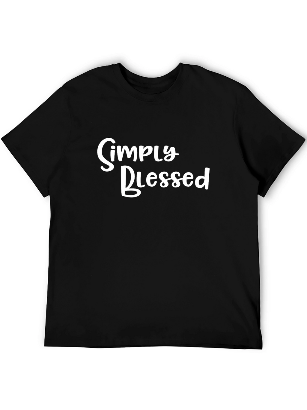 Simply Blessed Black Graphic Tee