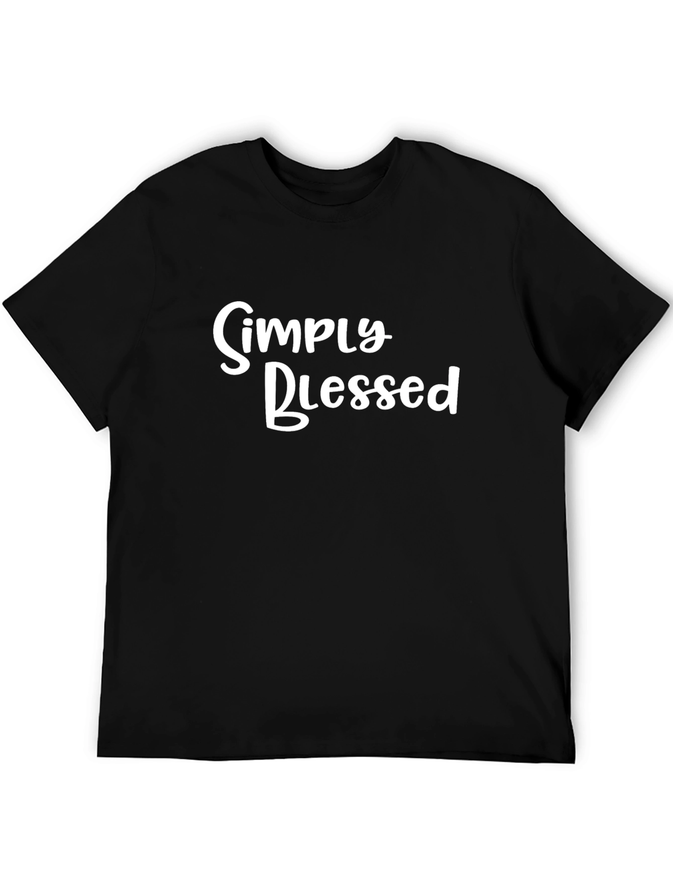 Simply Blessed Black Graphic Tee
