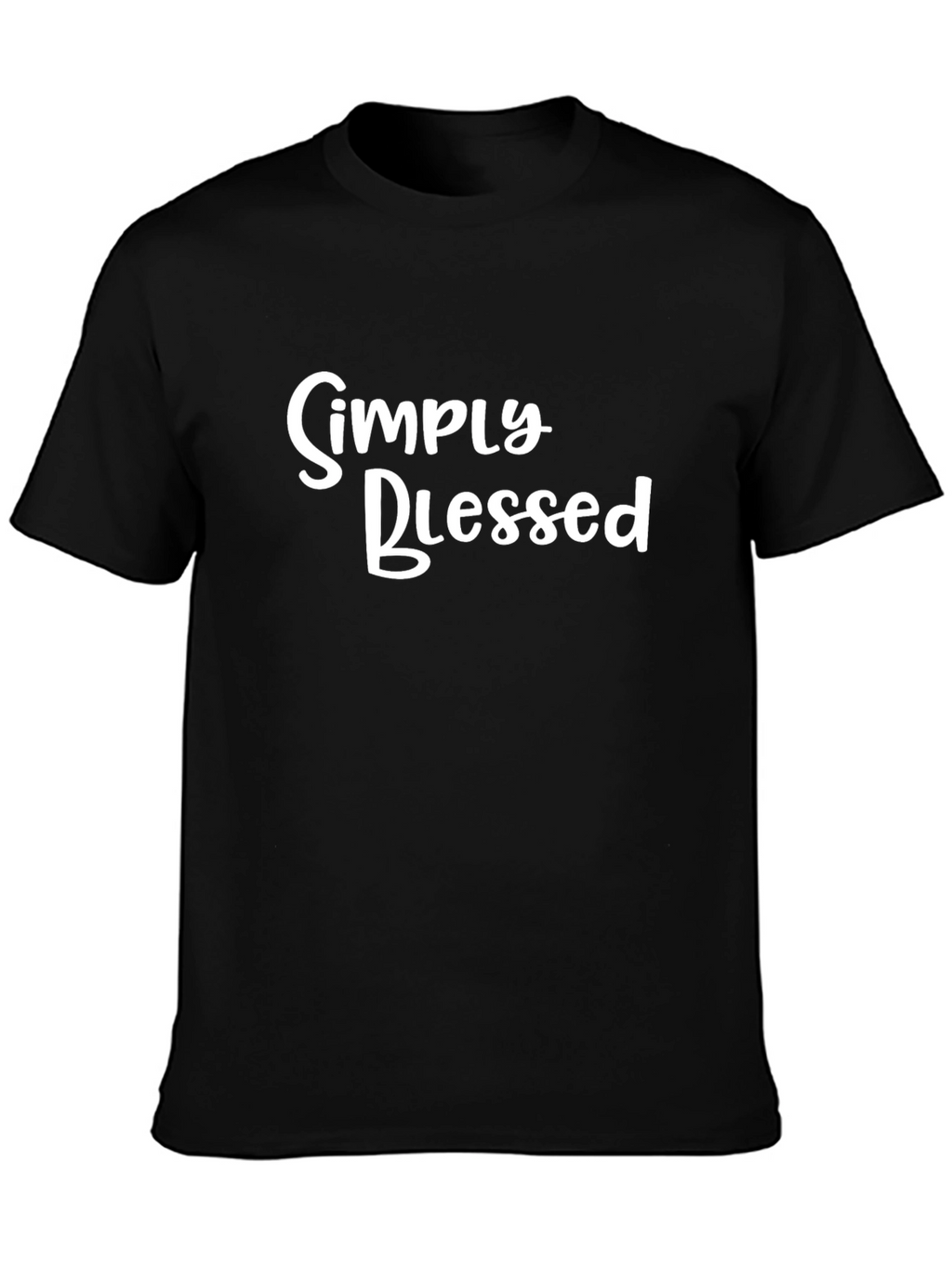 Simply Blessed Black Graphic Tee
