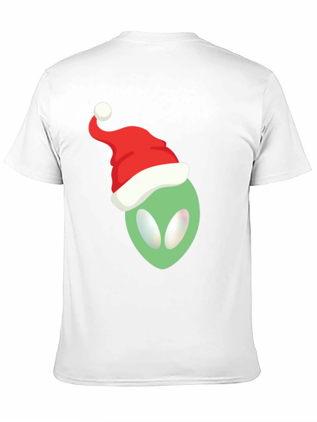 Alien Santa Hat T-Shirt - Festive Holiday Apparel