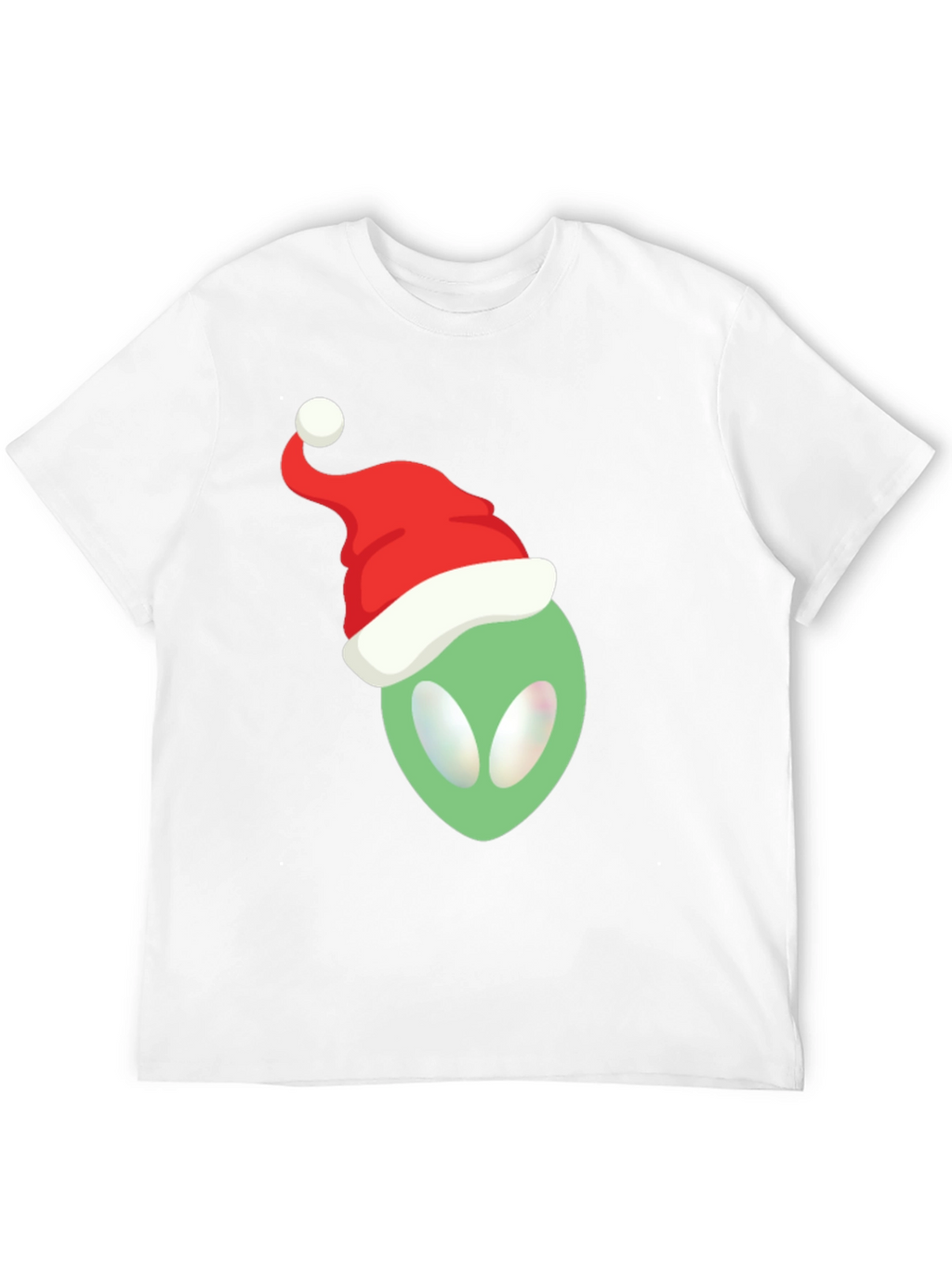 Alien Santa Hat T-Shirt - Festive Holiday Apparel