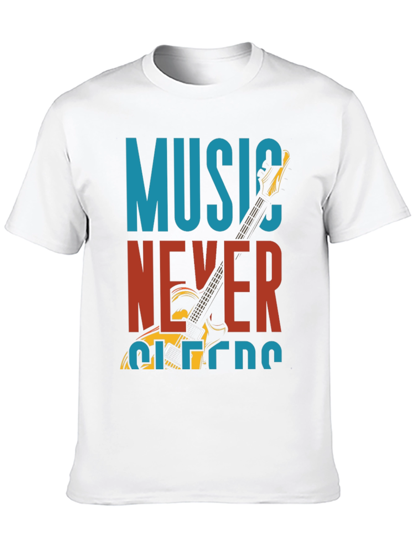 Music Never Sleeps Graphic T-Shirt