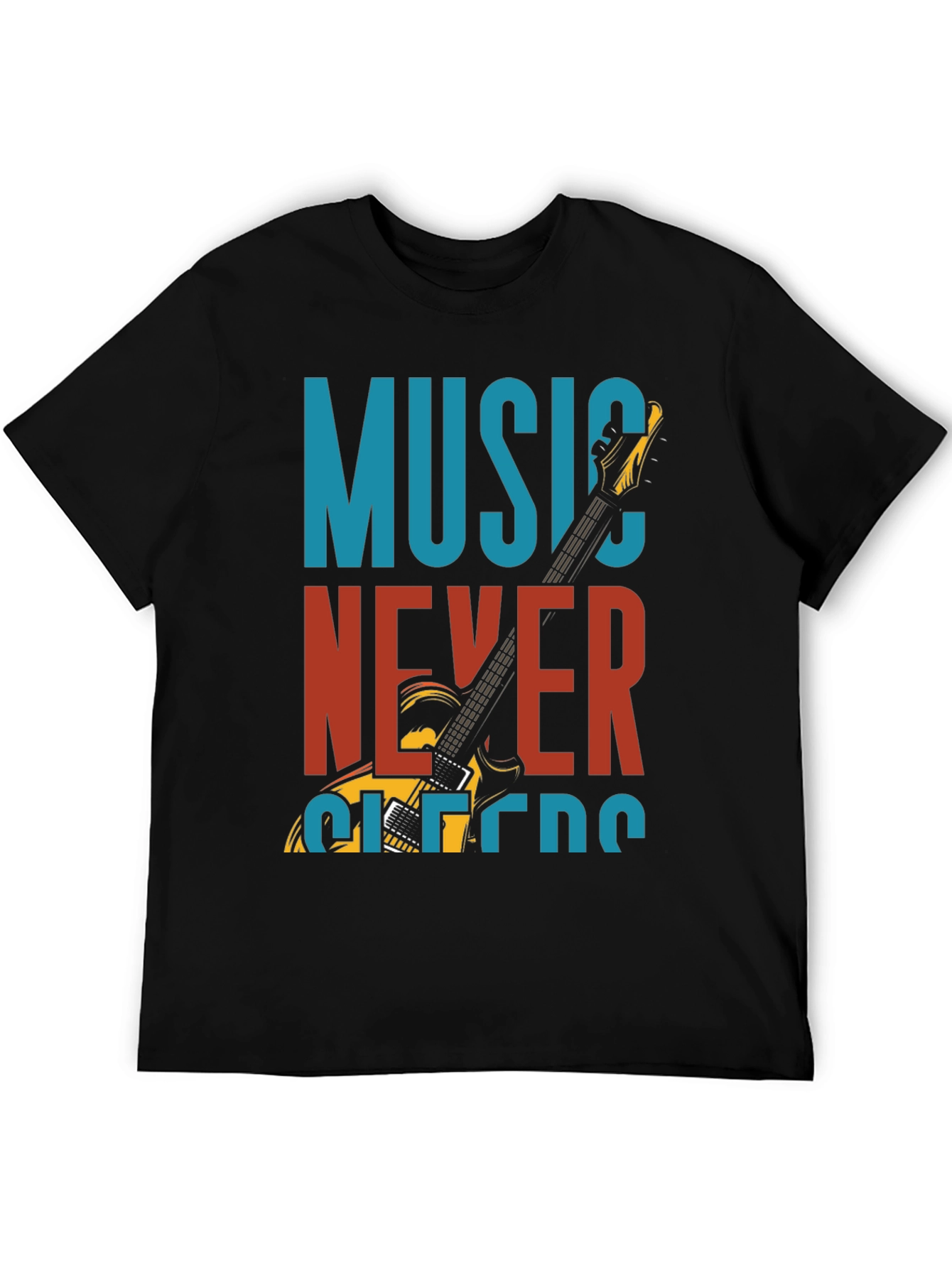 Music Never Sleeps Graphic T-Shirt