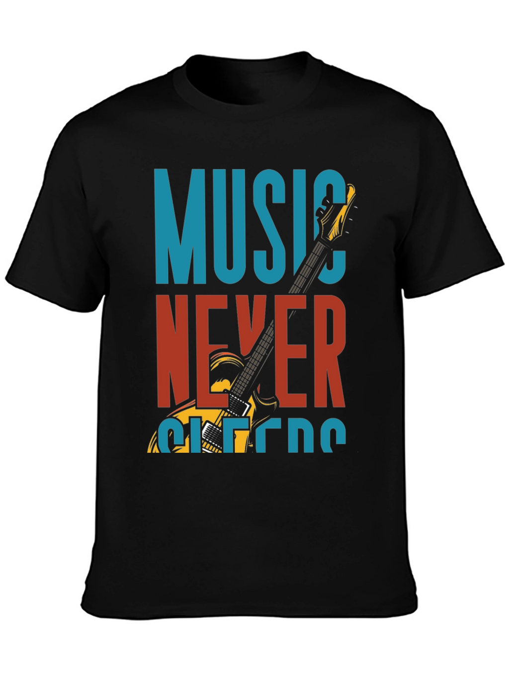 Music Never Sleeps Graphic T-Shirt