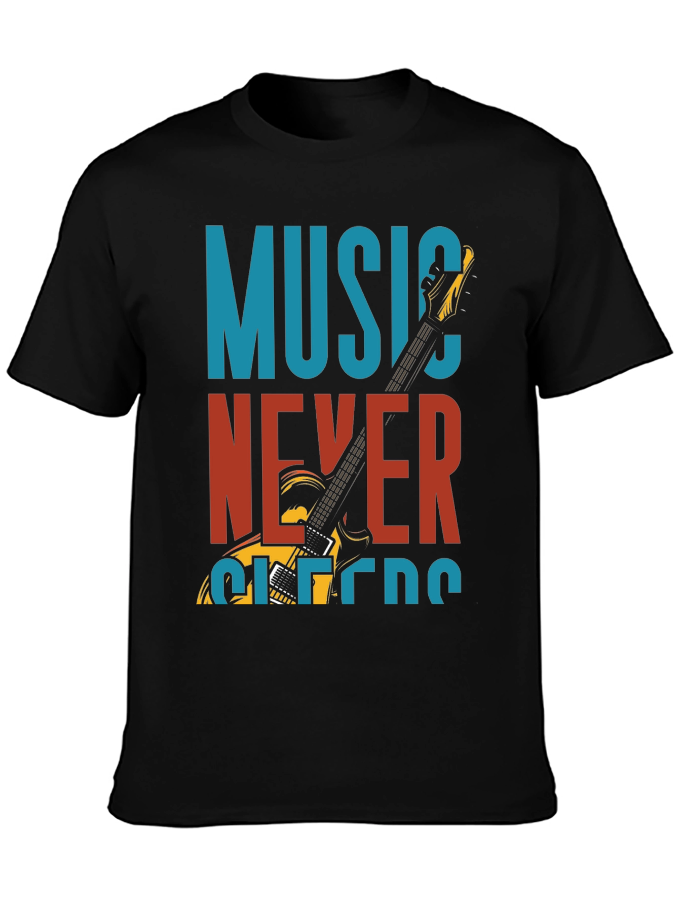 Music Never Sleeps Graphic T-Shirt