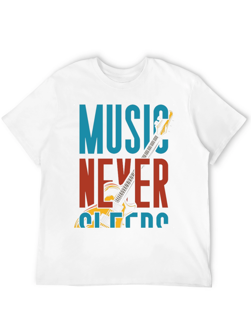 Music Never Sleeps Graphic T-Shirt