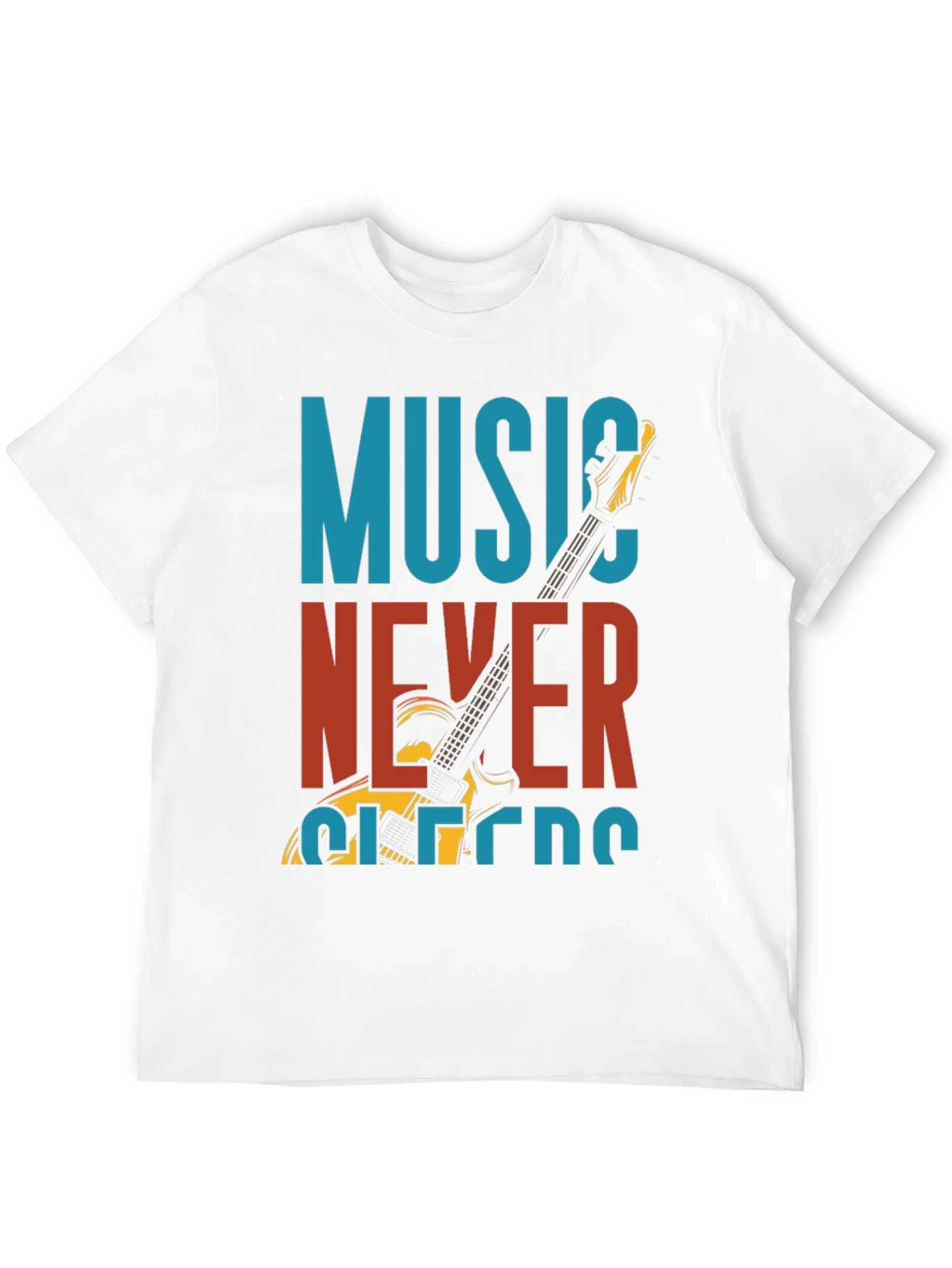 Music Never Sleeps Graphic T-Shirt