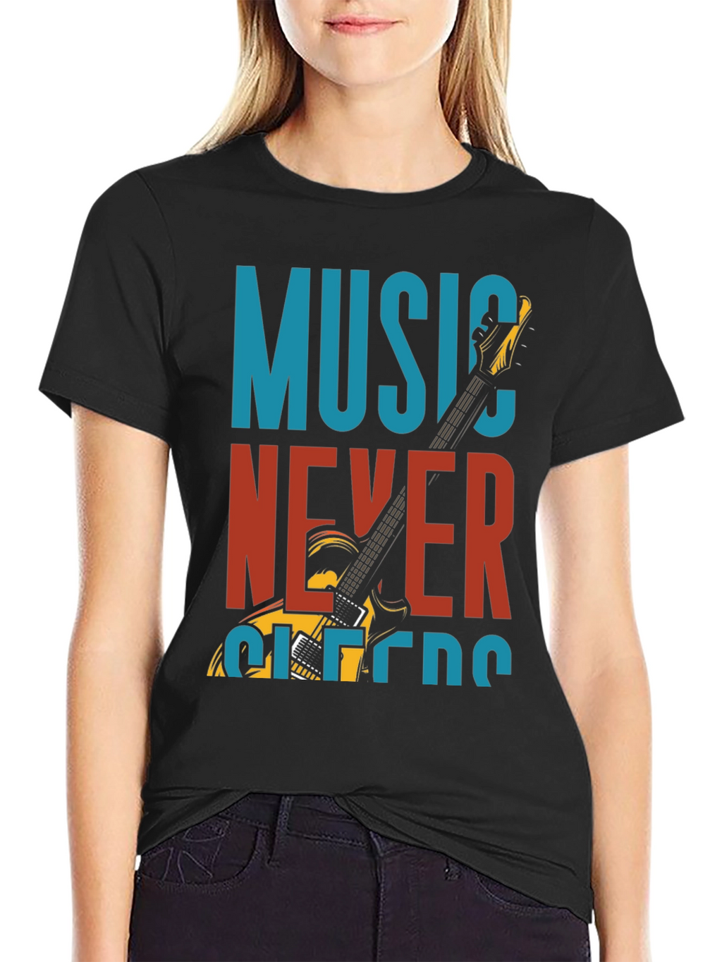 Music Never Sleeps Graphic T-Shirt