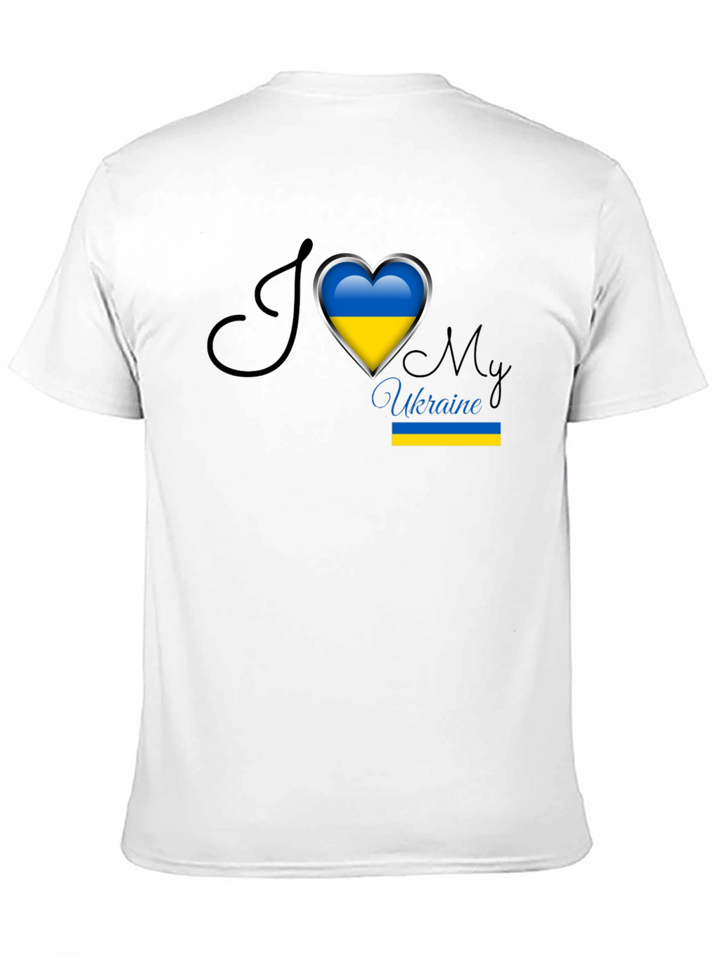 I Love Ukraine Heart Flag T-Shirt