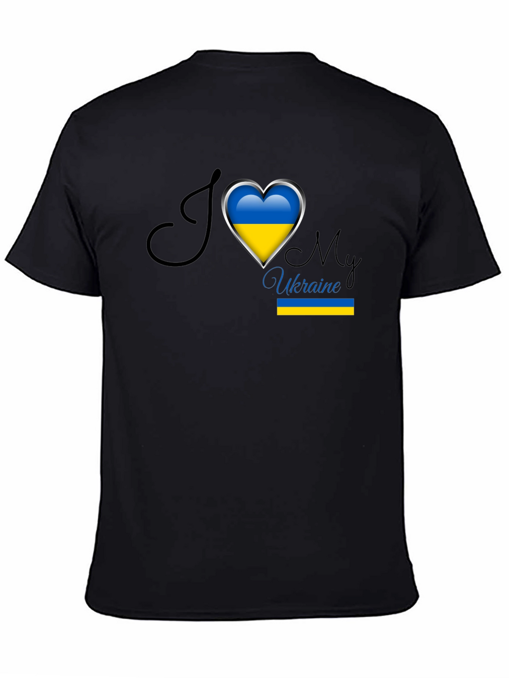 I Love Ukraine Heart Flag T-Shirt