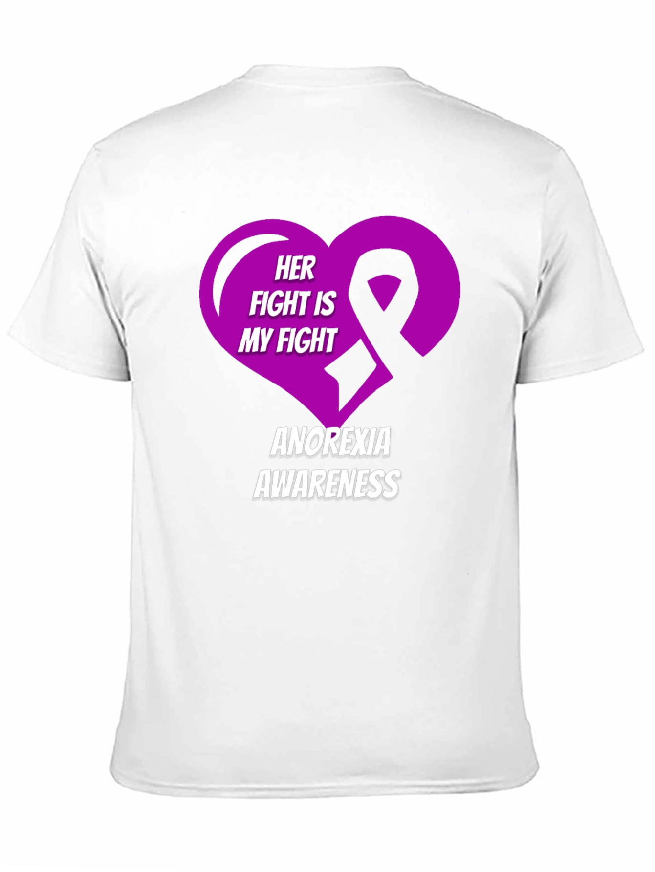 Anorexia Awareness T-Shirt - Her Fight Is My Fight