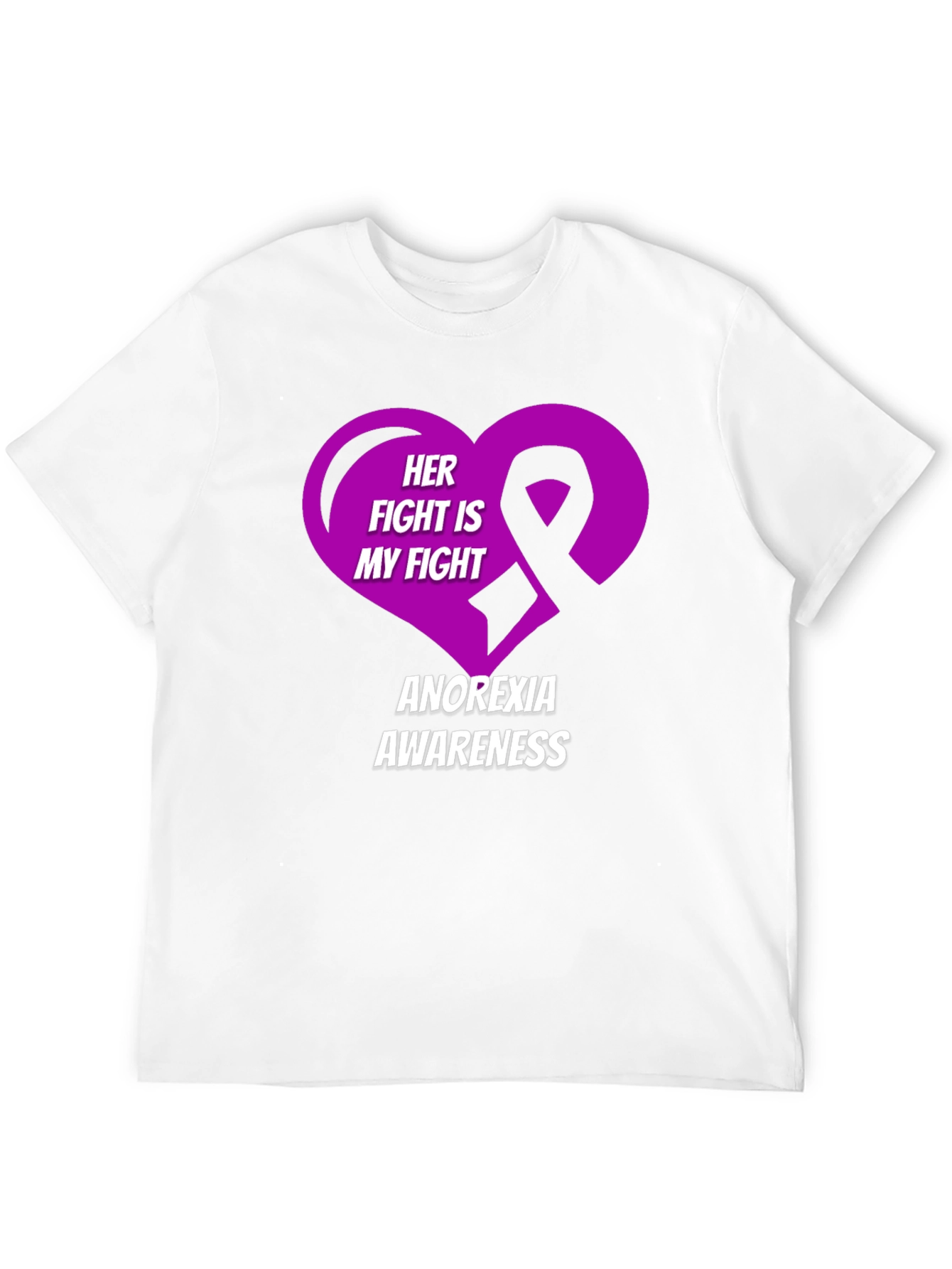 Anorexia Awareness T-Shirt - Her Fight Is My Fight