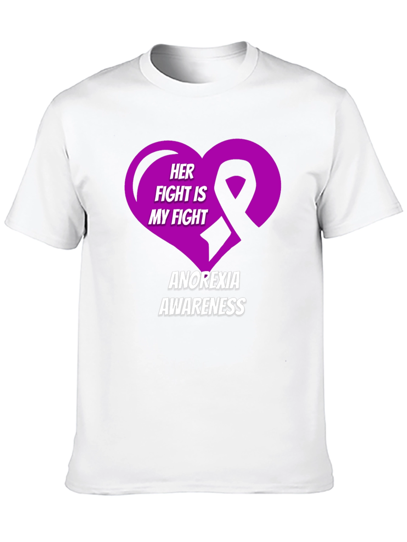 Anorexia Awareness T-Shirt - Her Fight Is My Fight