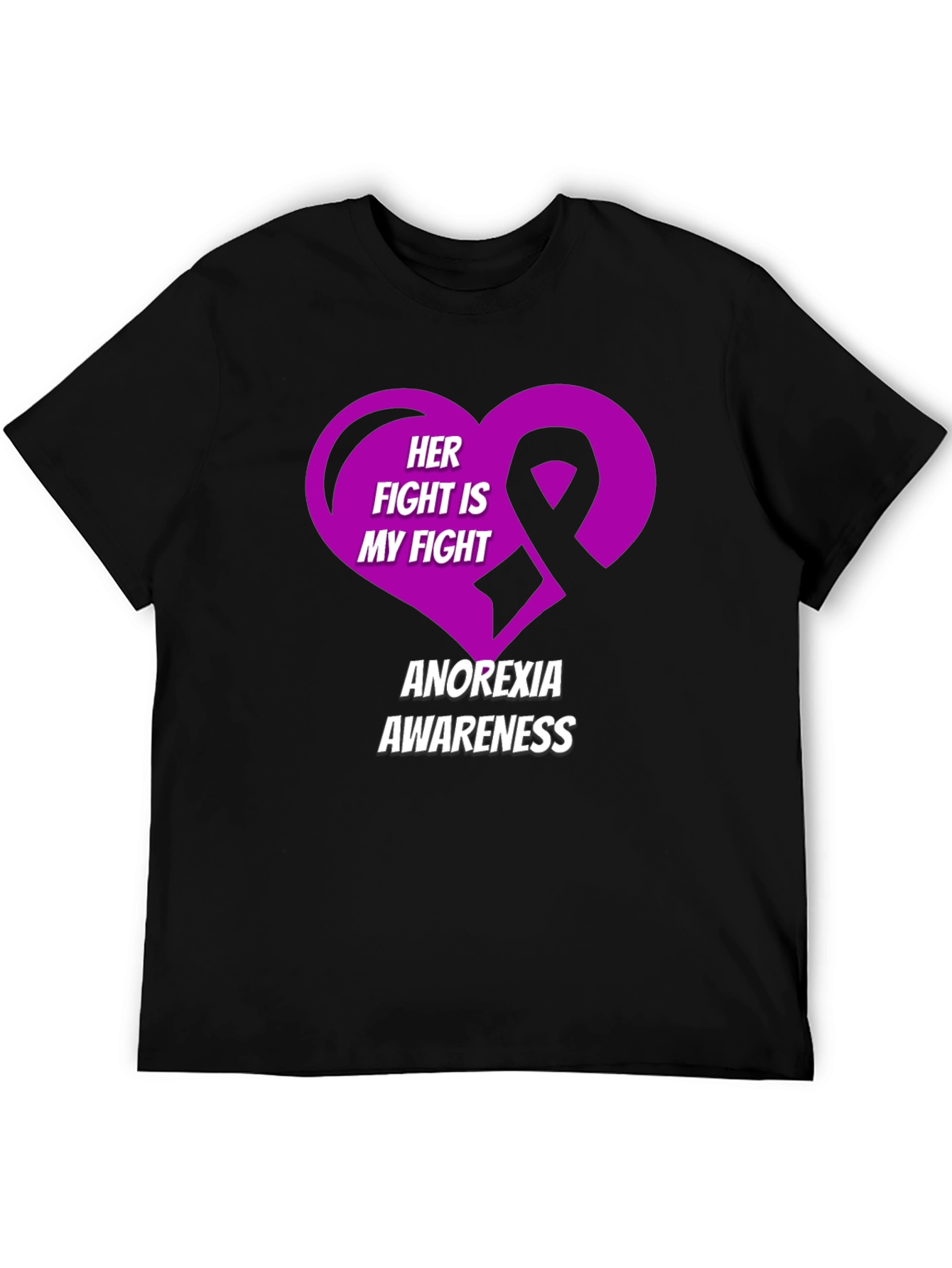 Anorexia Awareness T-Shirt - Her Fight Is My Fight