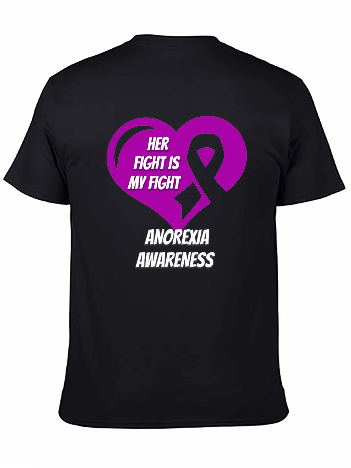 Anorexia Awareness T-Shirt - Her Fight Is My Fight