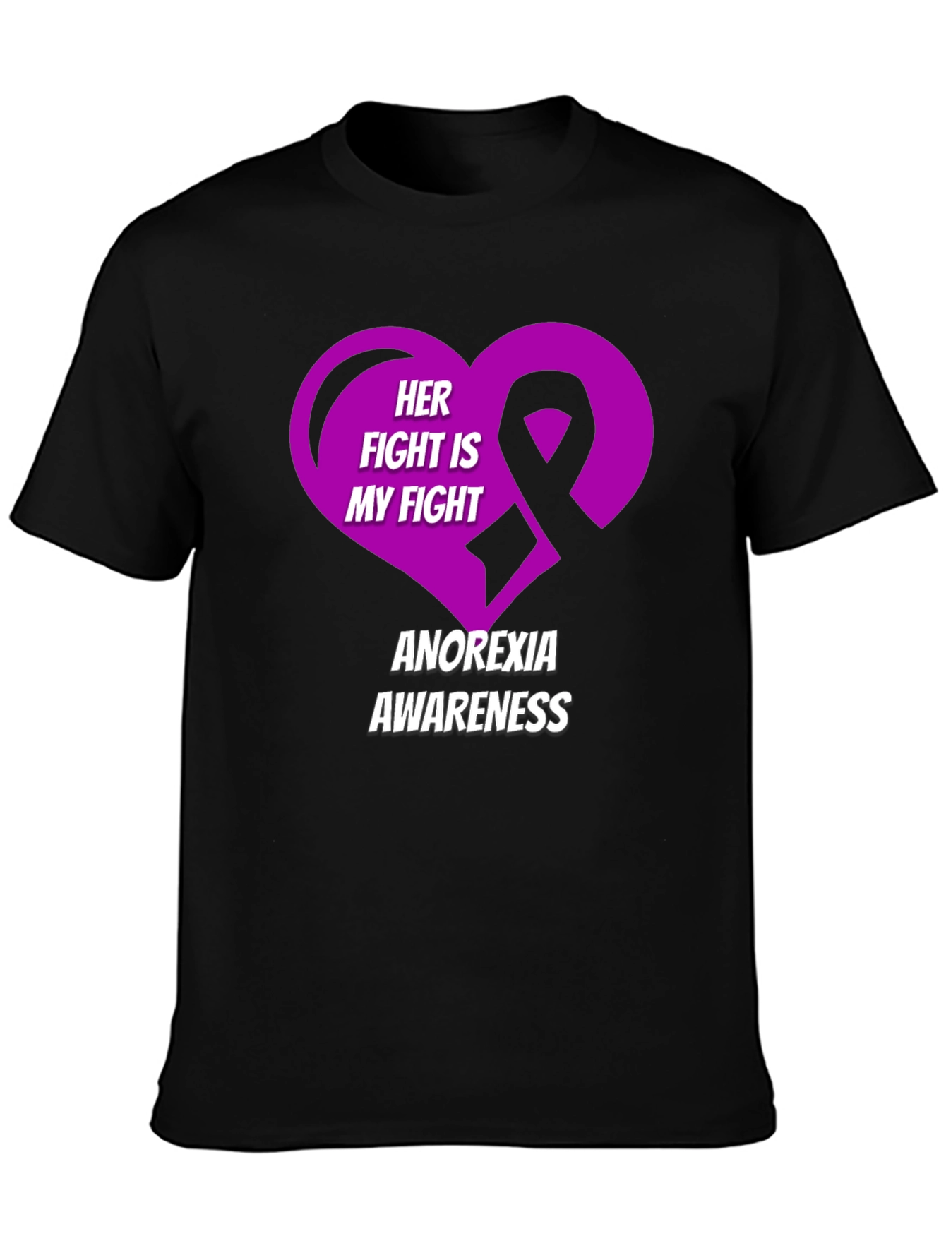 Anorexia Awareness T-Shirt - Her Fight Is My Fight