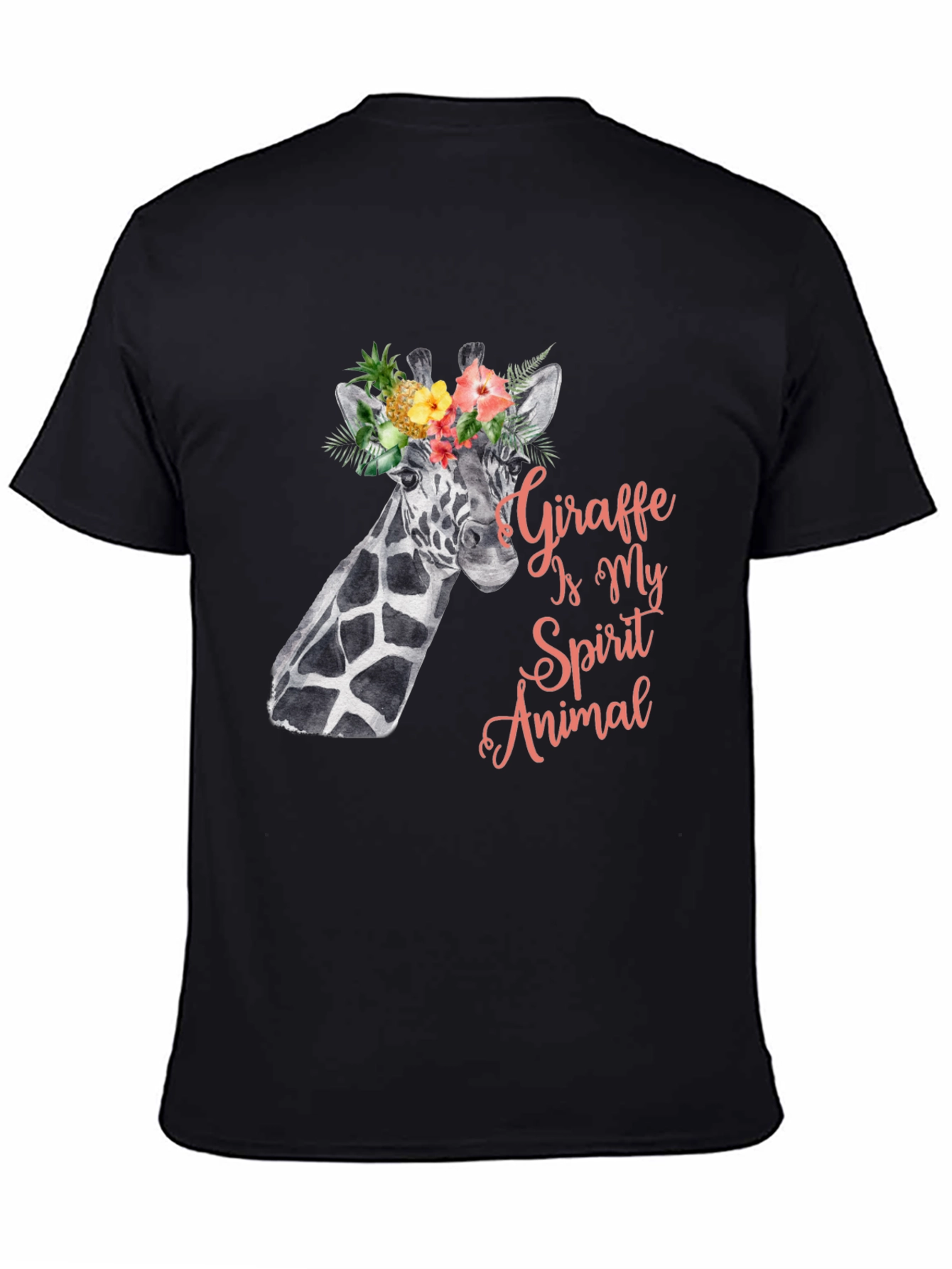 Giraffe Spirit Animal Tee - Floral Crown Giraffe Shirt
