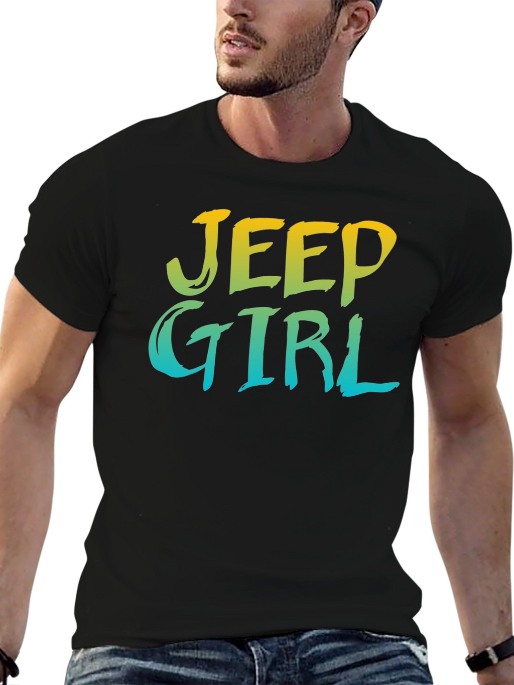 Jeep Girl Black T-Shirt