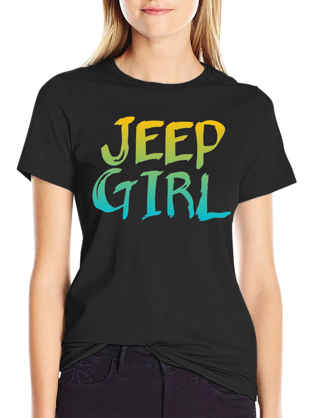 Jeep Girl Black T-Shirt