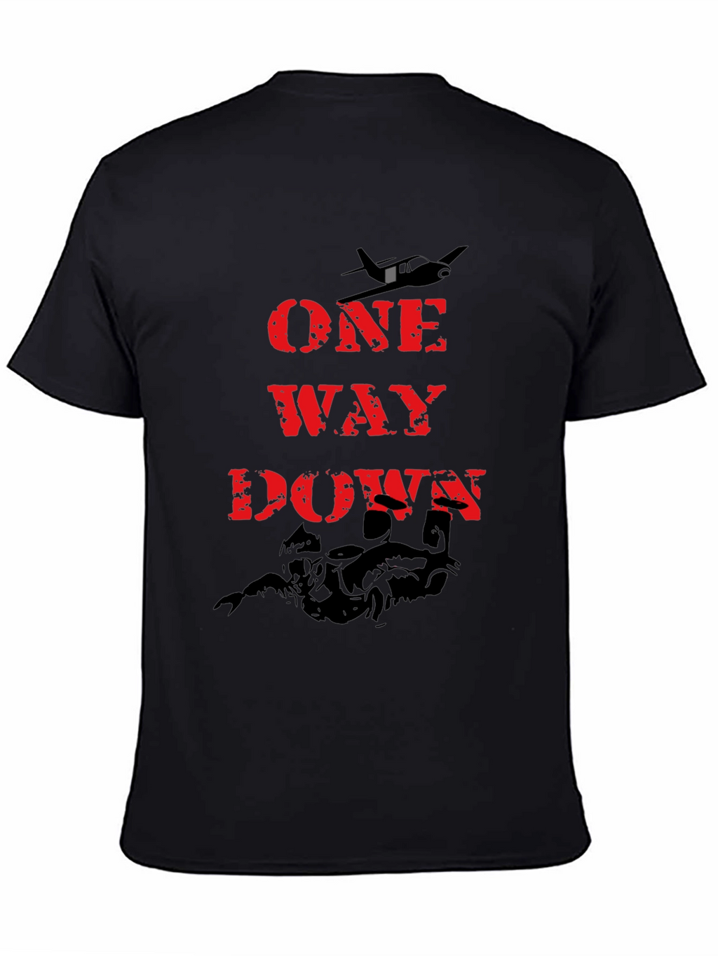 One Way Down Graphic Tee - Black