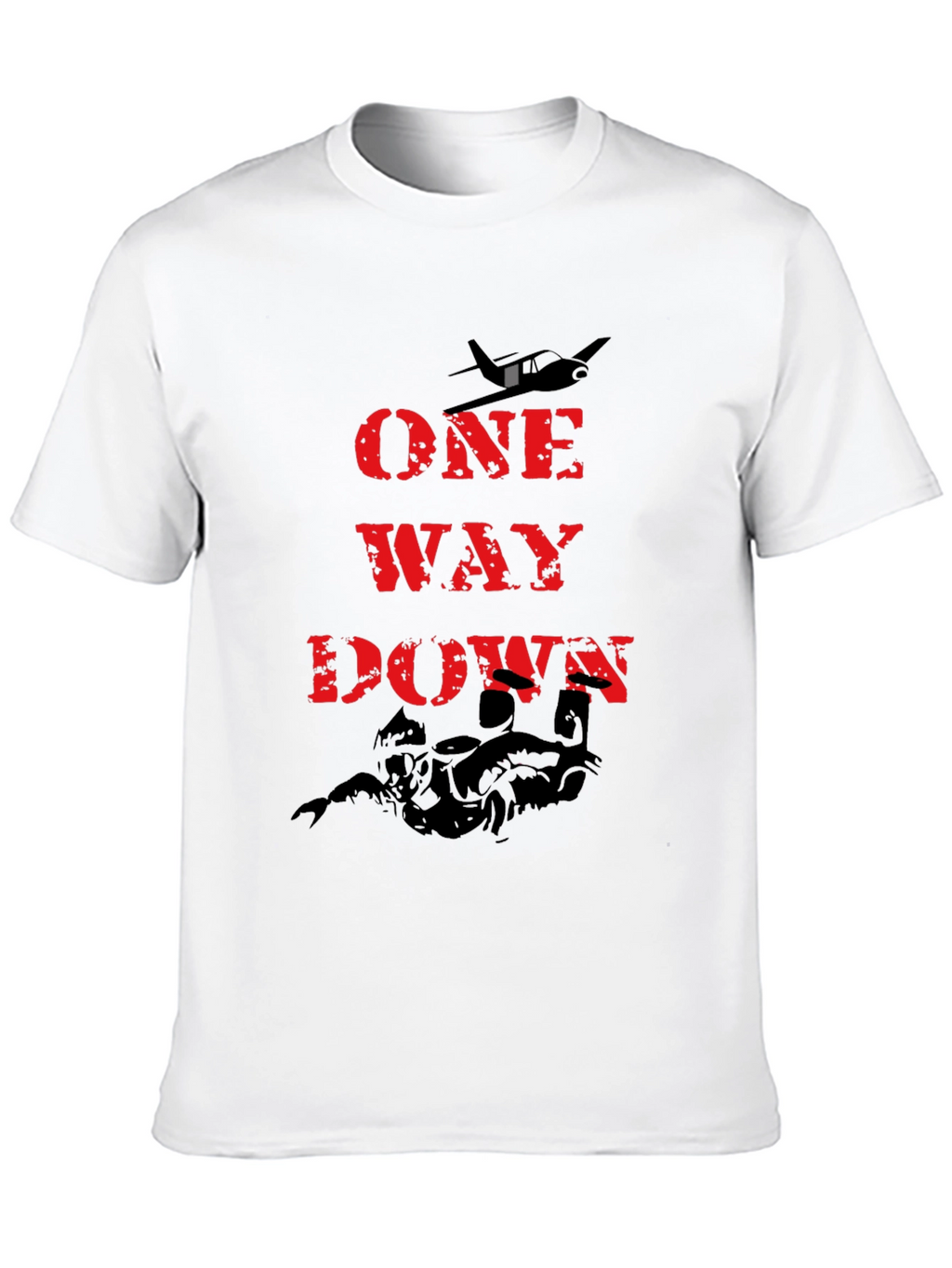 One Way Down Graphic Tee - Black