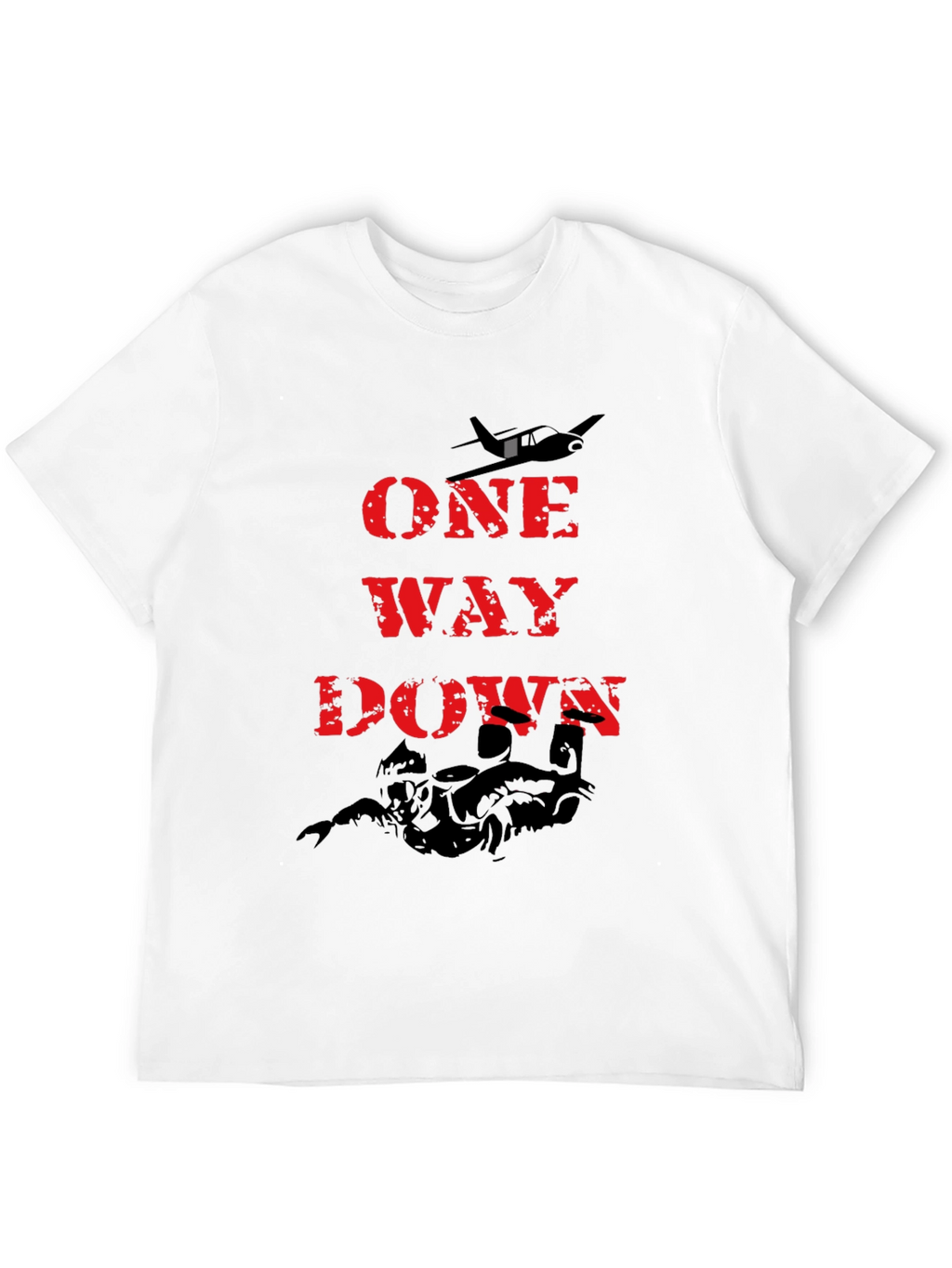 One Way Down Graphic Tee - Black