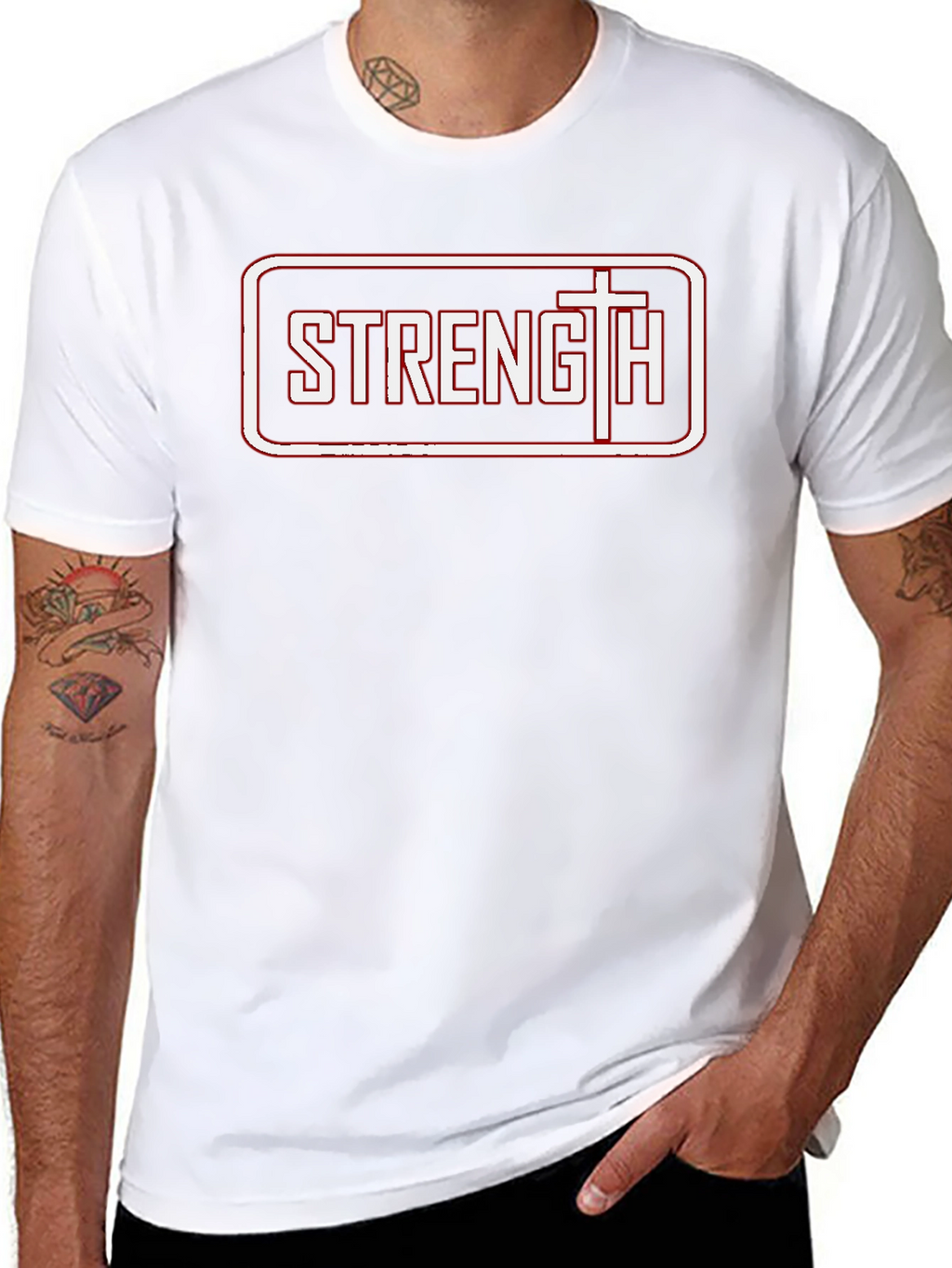 Strength Graphic Tee - Christian Faith T-Shirt