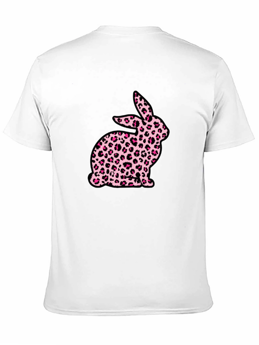 Leopard Print Bunny Graphic T-Shirt