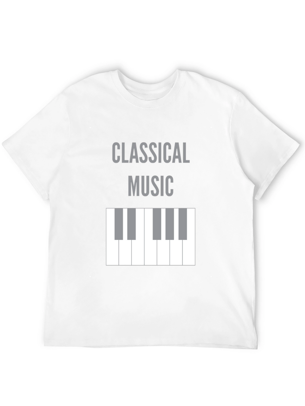 Classical Music Piano Keys T-Shirt - Black