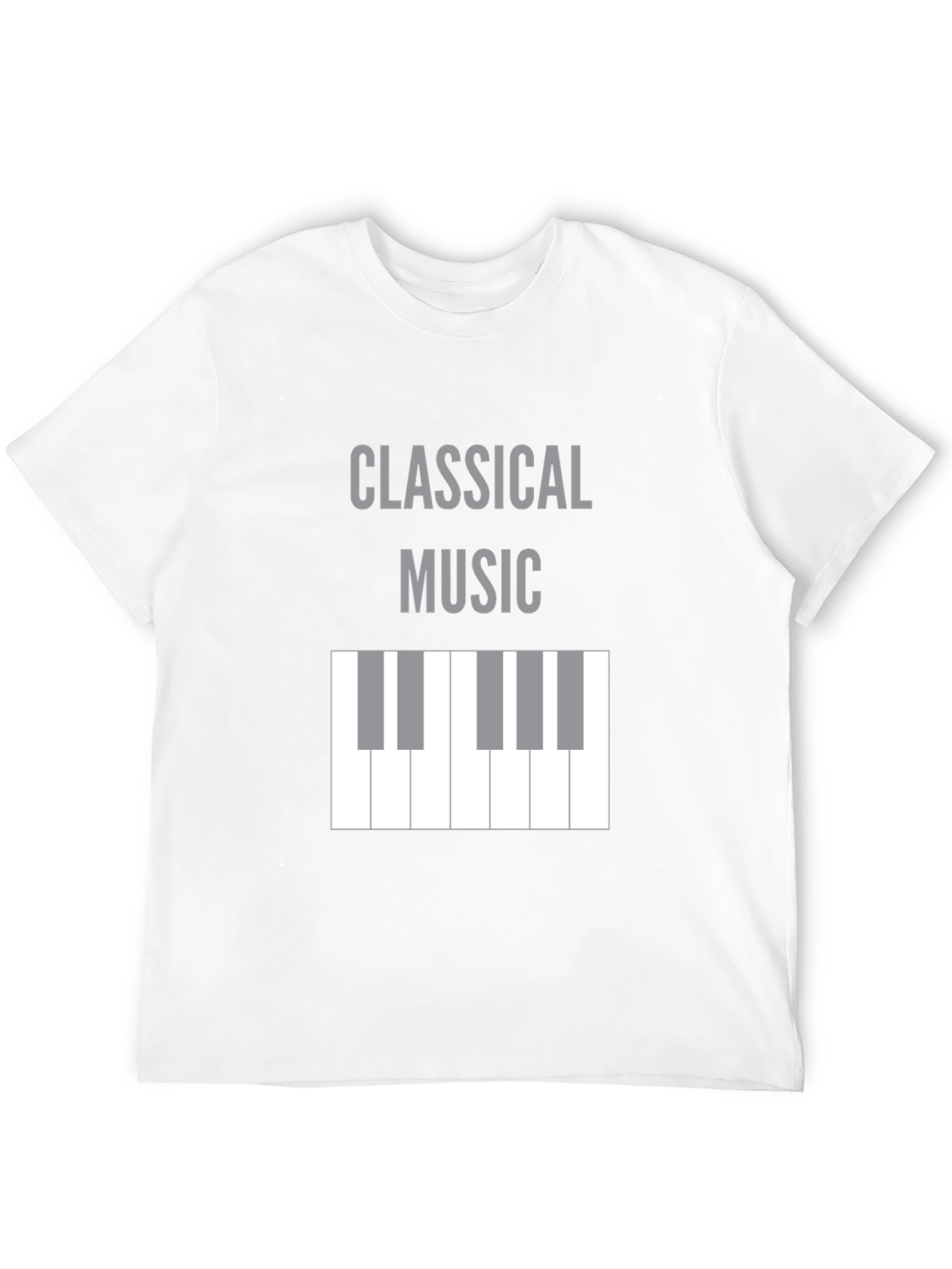 Classical Music Piano Keys T-Shirt - Black