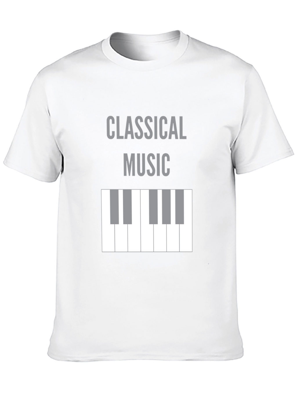 Classical Music Piano Keys T-Shirt - Black