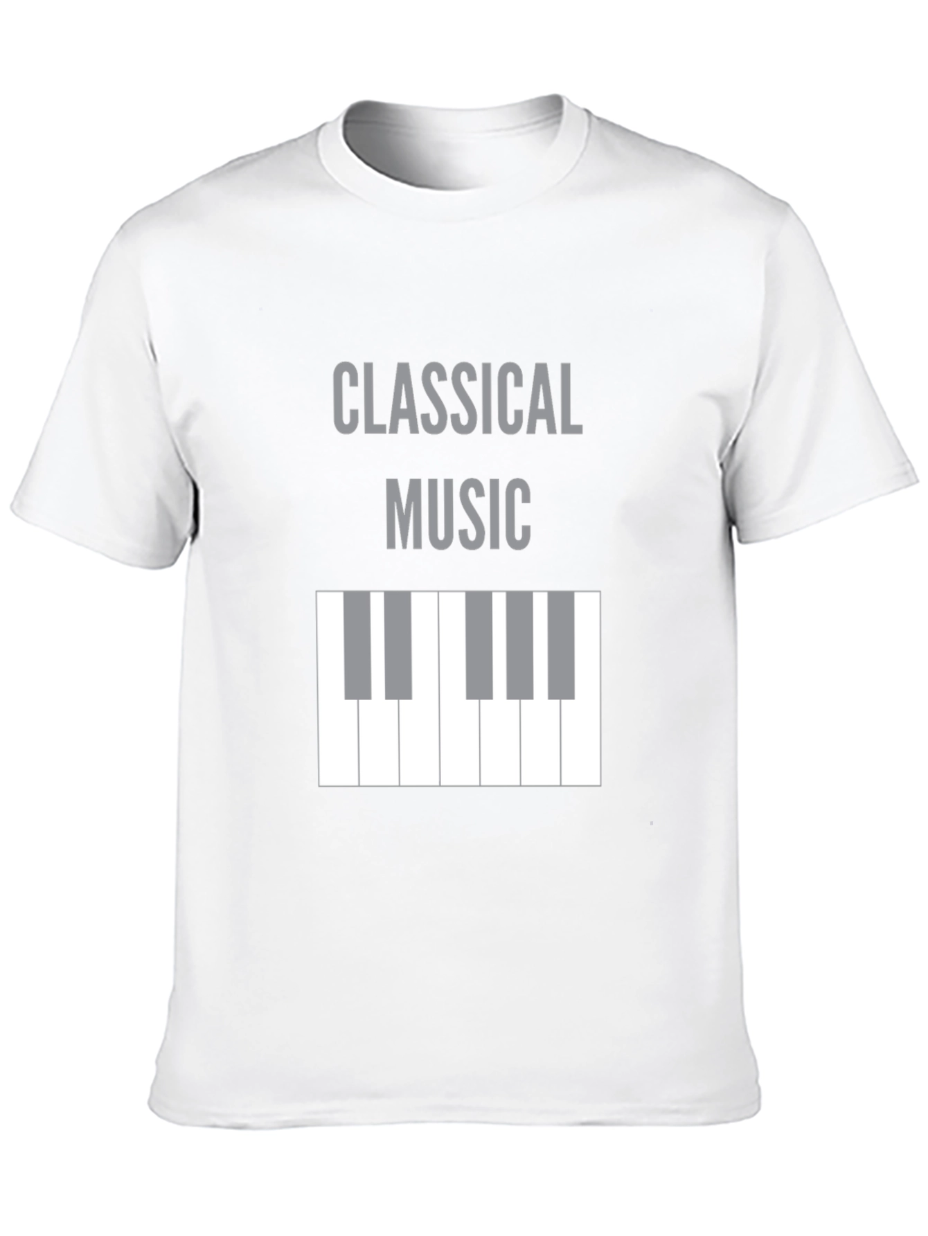 Classical Music Piano Keys T-Shirt - Black