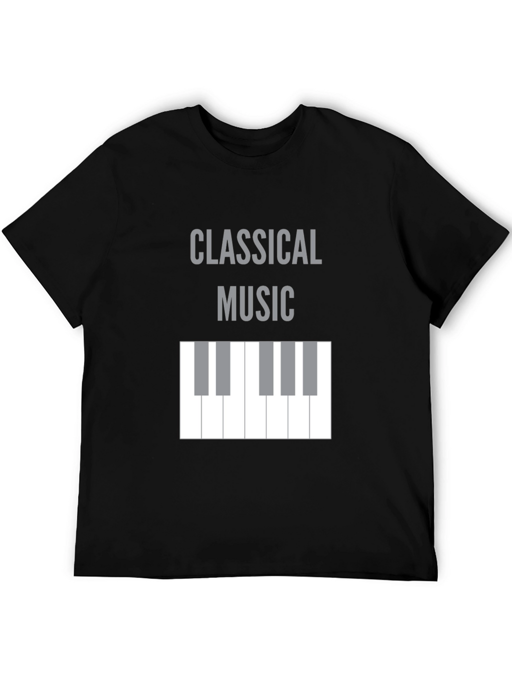 Classical Music Piano Keys T-Shirt - Black