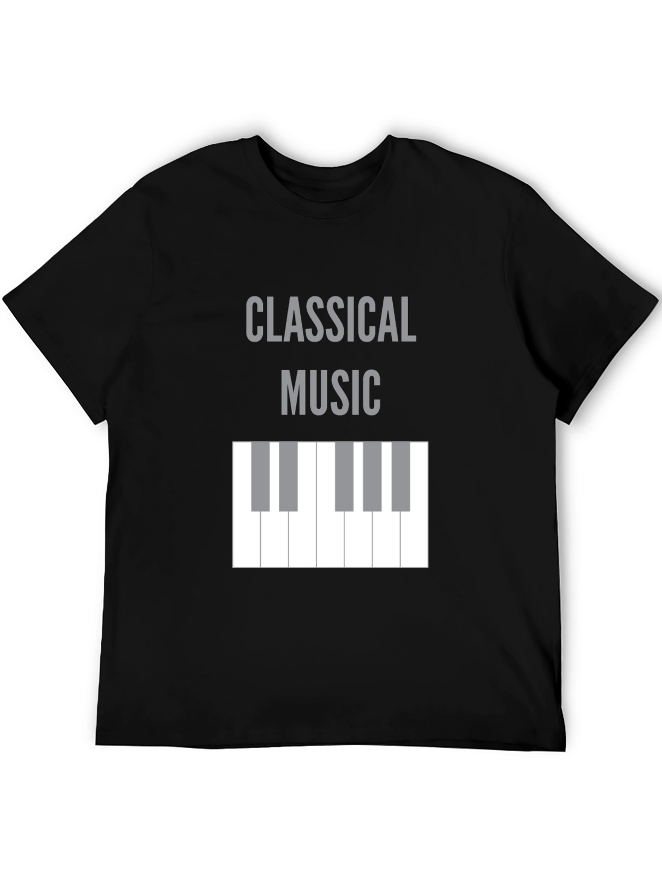 Classical Music Piano Keys T-Shirt - Black
