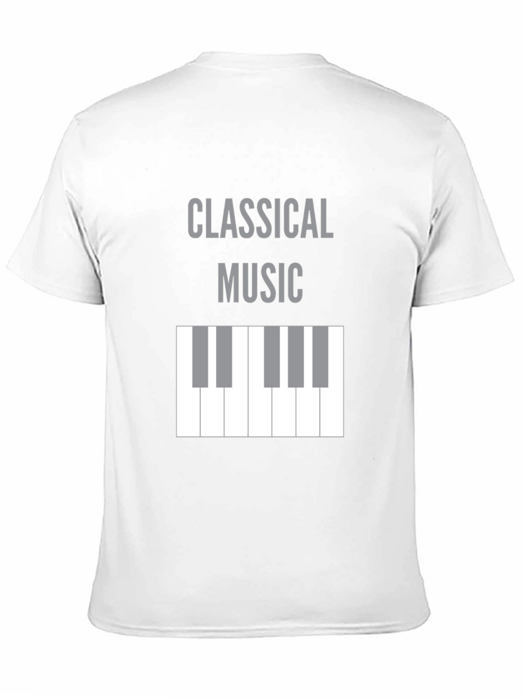Classical Music Piano Keys T-Shirt - Black