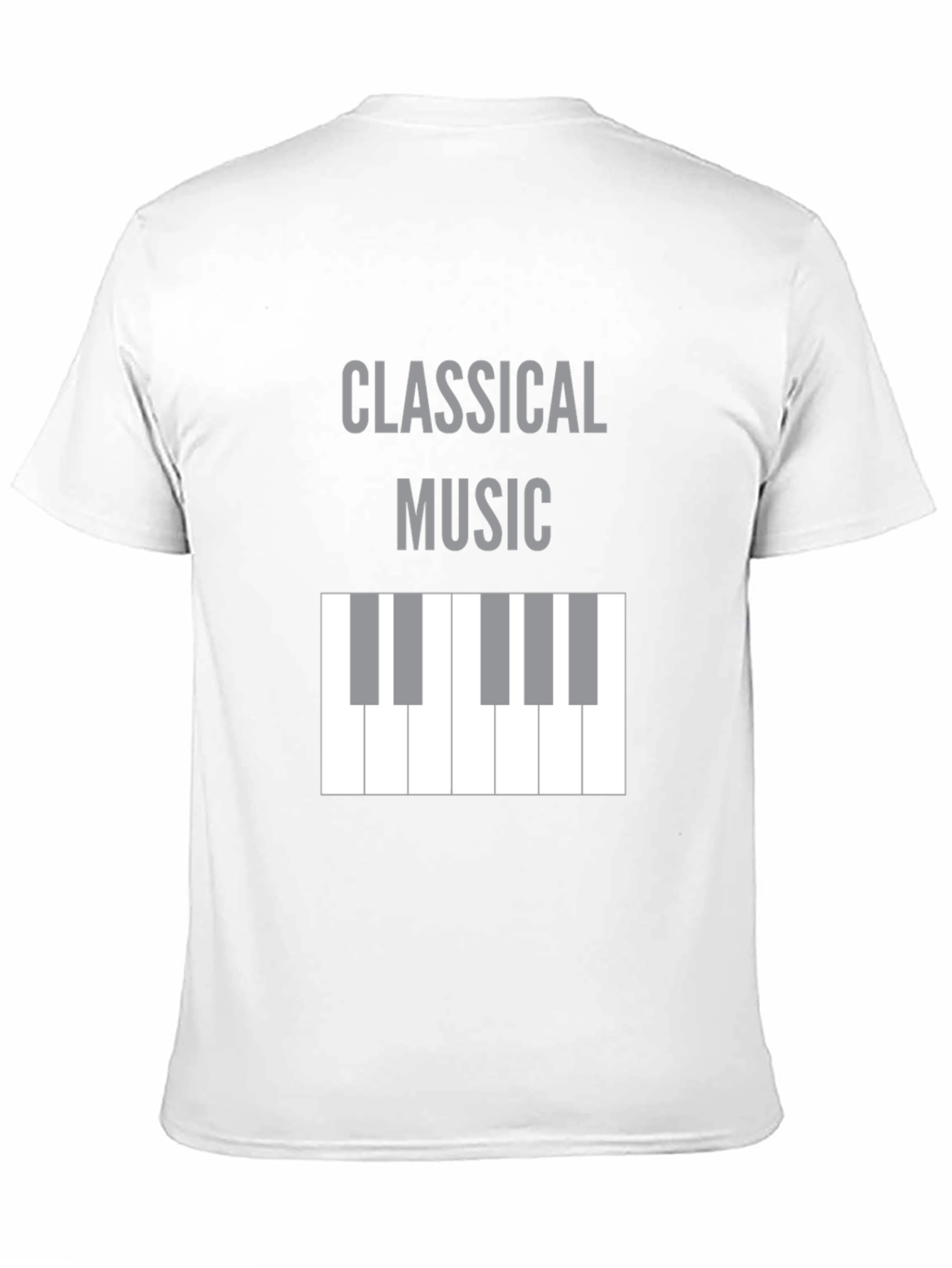 Classical Music Piano Keys T-Shirt - Black