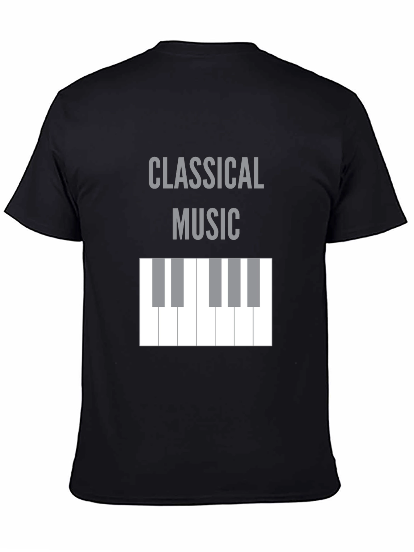 Classical Music Piano Keys T-Shirt - Black