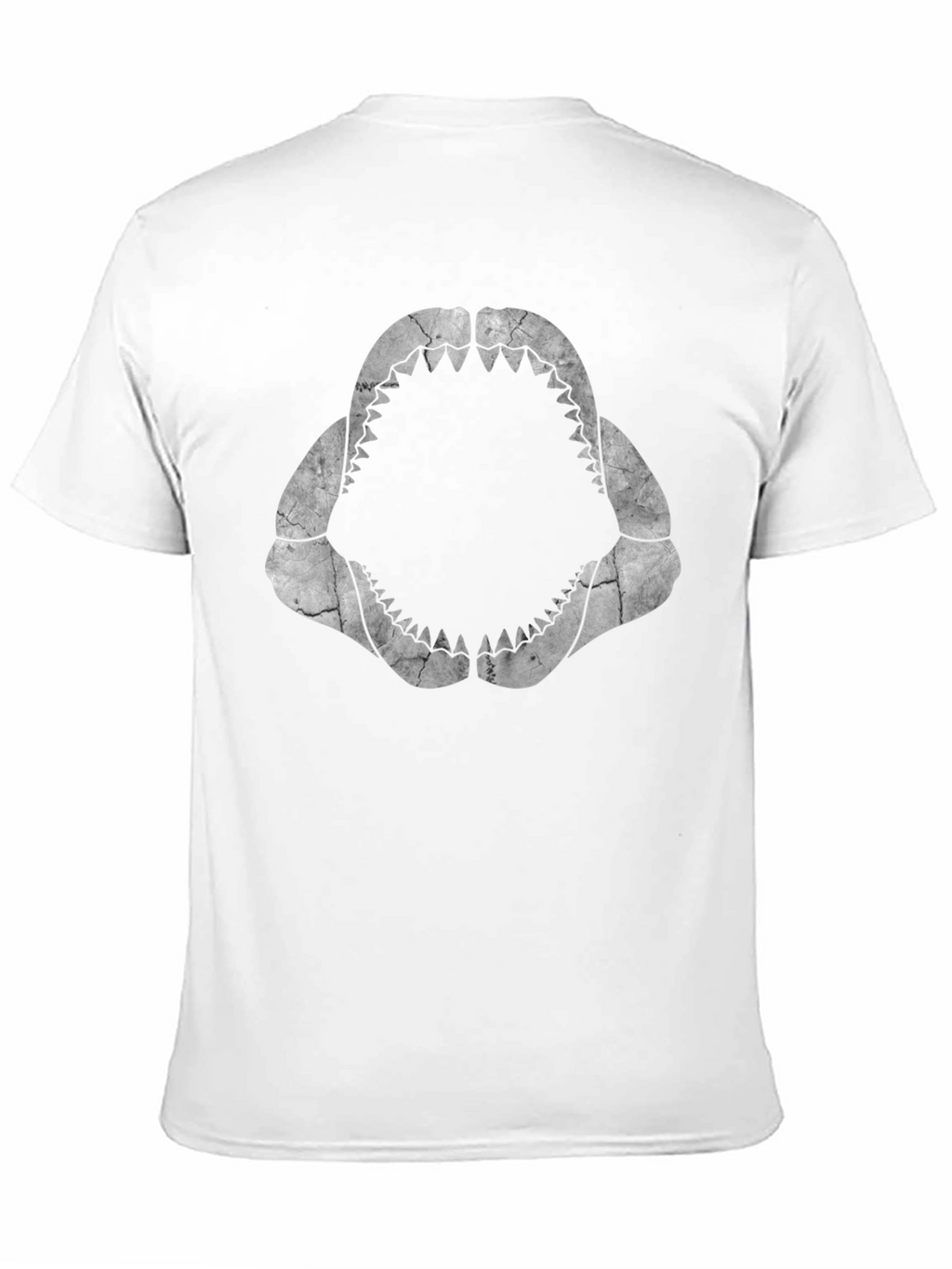 Shark Jaws Graphic Tee - Black Cotton T-Shirt