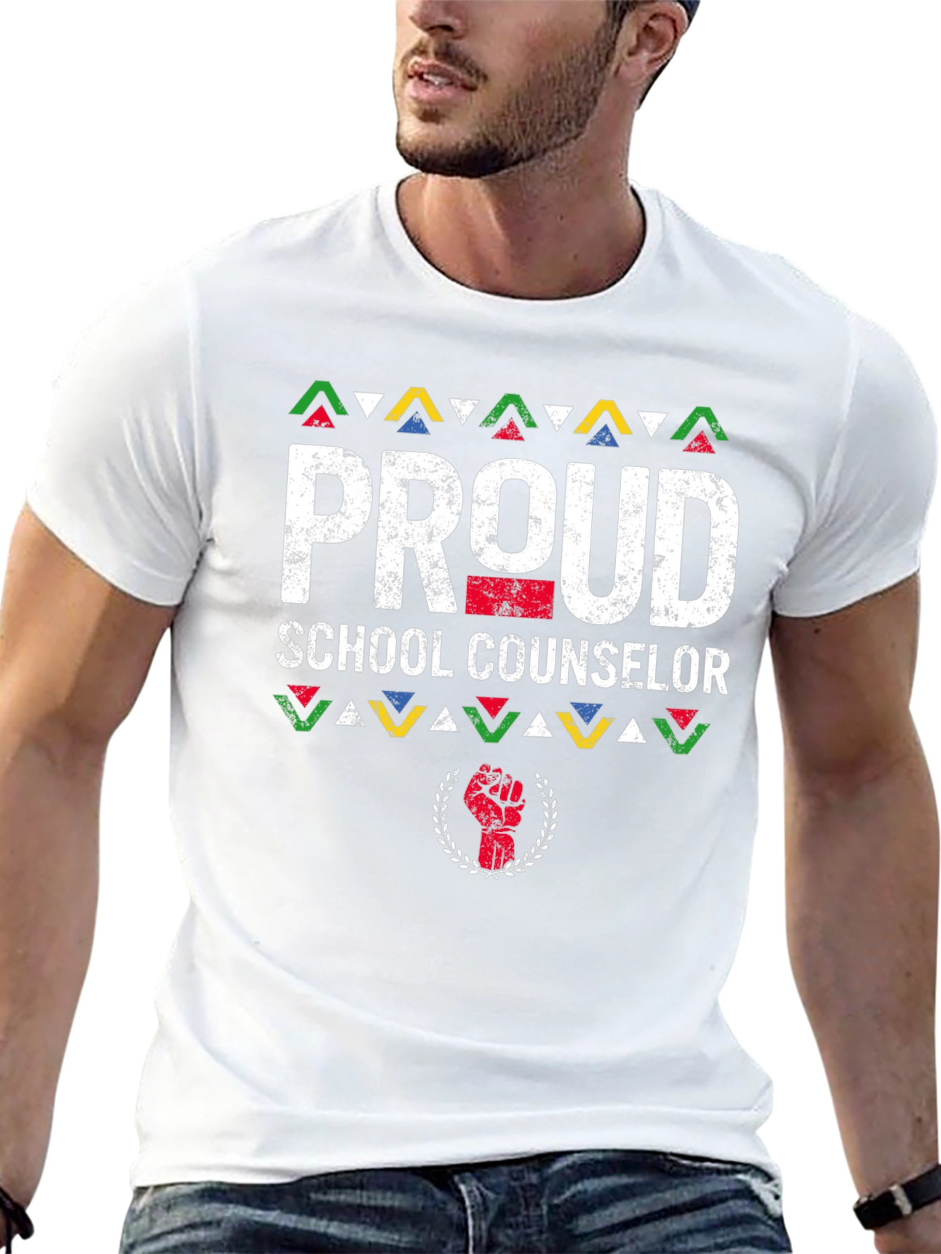 Proud School Counselor T-Shirt - Black