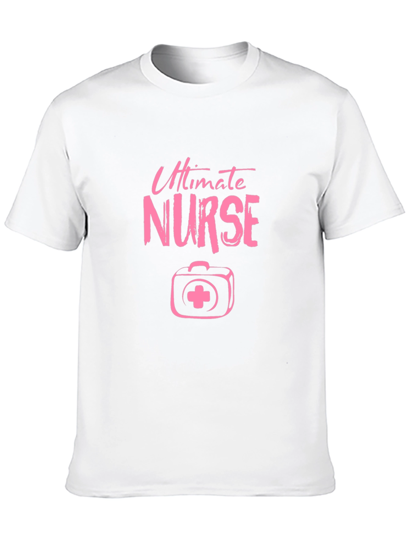 Ultimate Nurse Pink Graphic Black T-Shirt