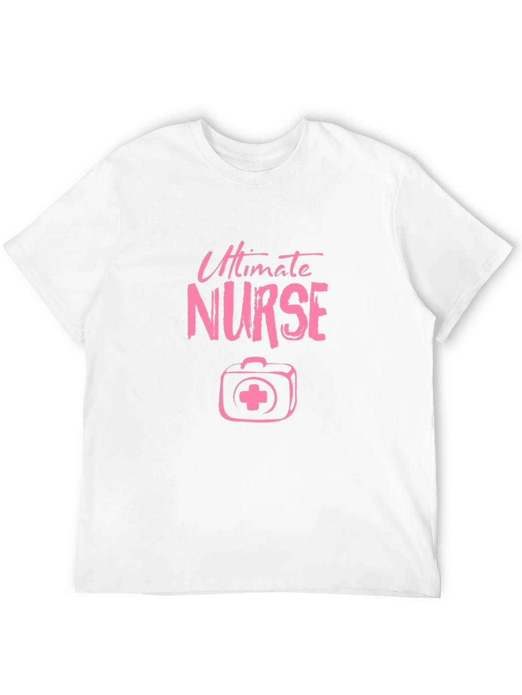 Ultimate Nurse Pink Graphic Black T-Shirt
