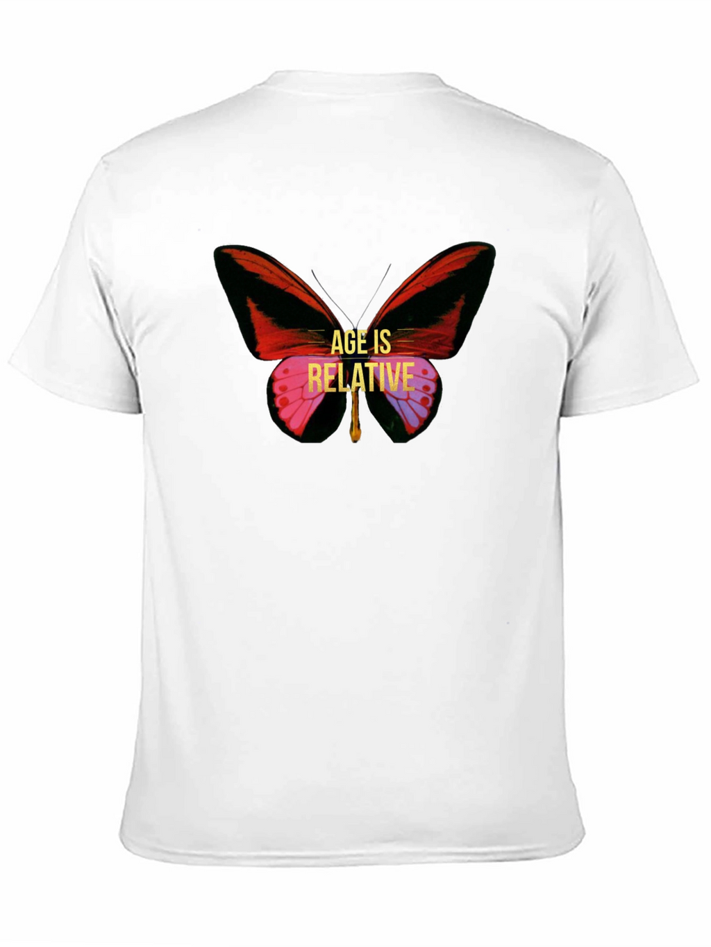 Age is Relative Butterfly Graphic Tee - Unisex
