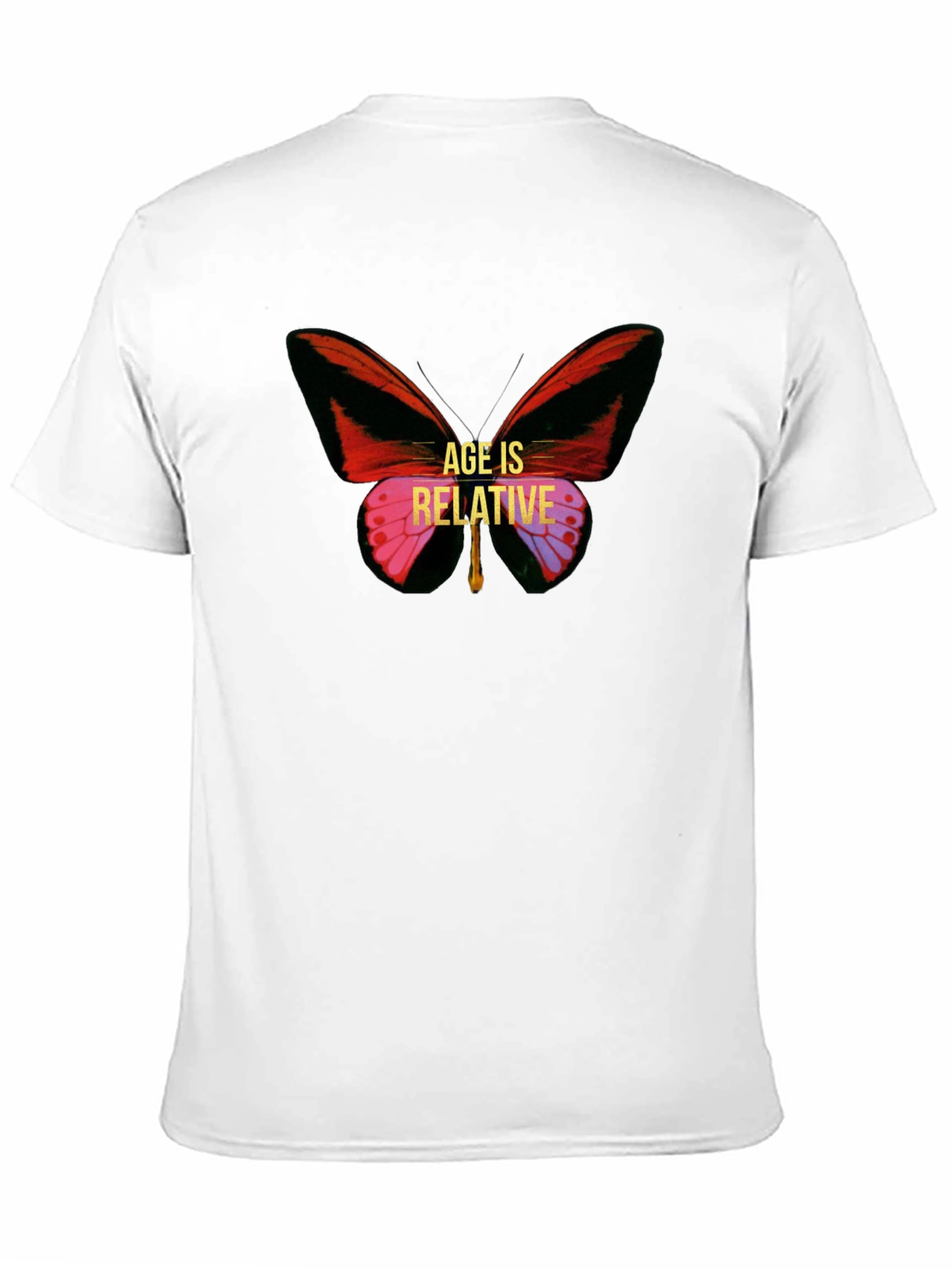 Age is Relative Butterfly Graphic Tee - Unisex