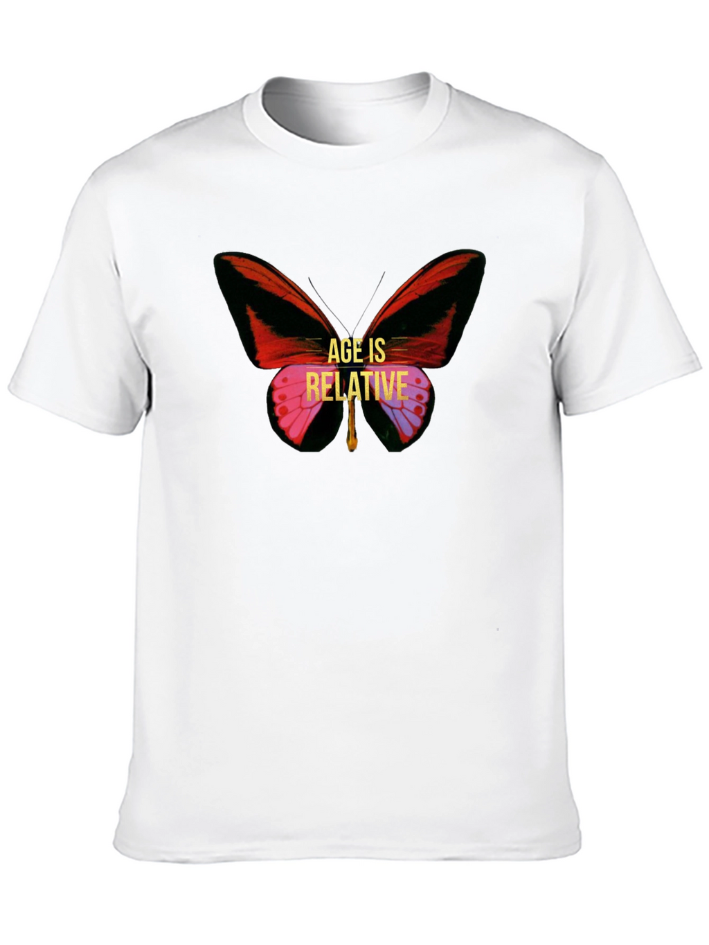 Age is Relative Butterfly Graphic Tee - Unisex